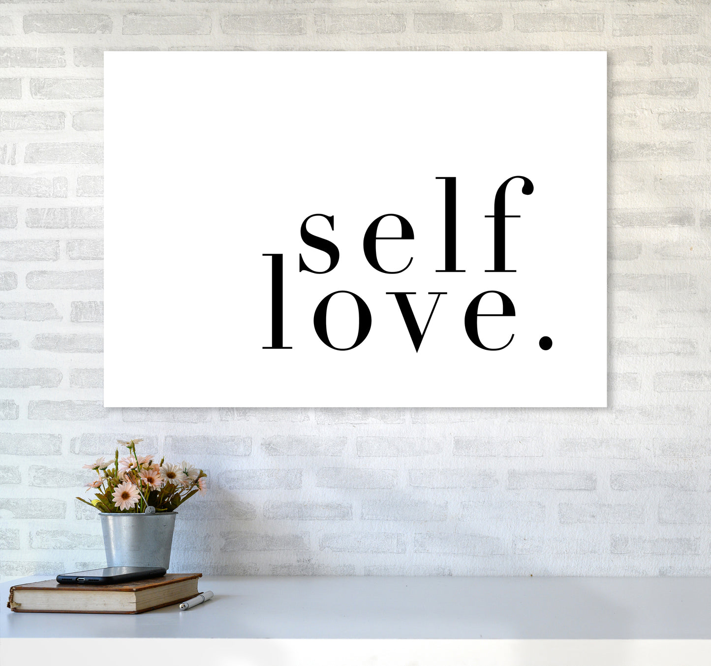 Selflove Type By Planeta444 A1 Black Frame