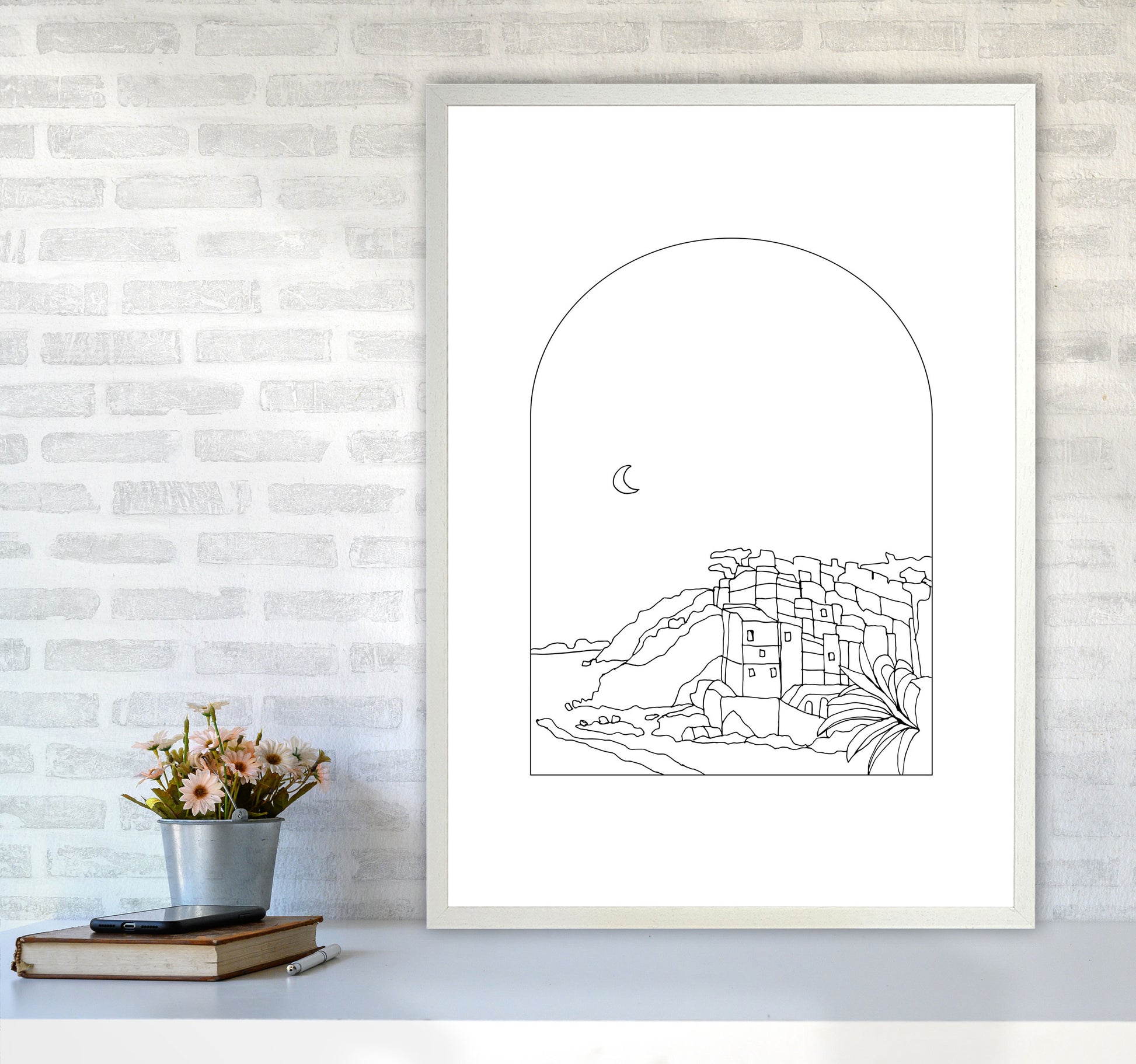 Cinque Terre By Planeta444 A1 Oak Frame