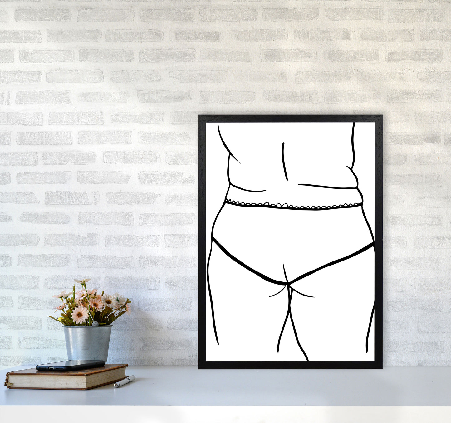 Curvy Female Back2 By Planeta444 A2 White Frame