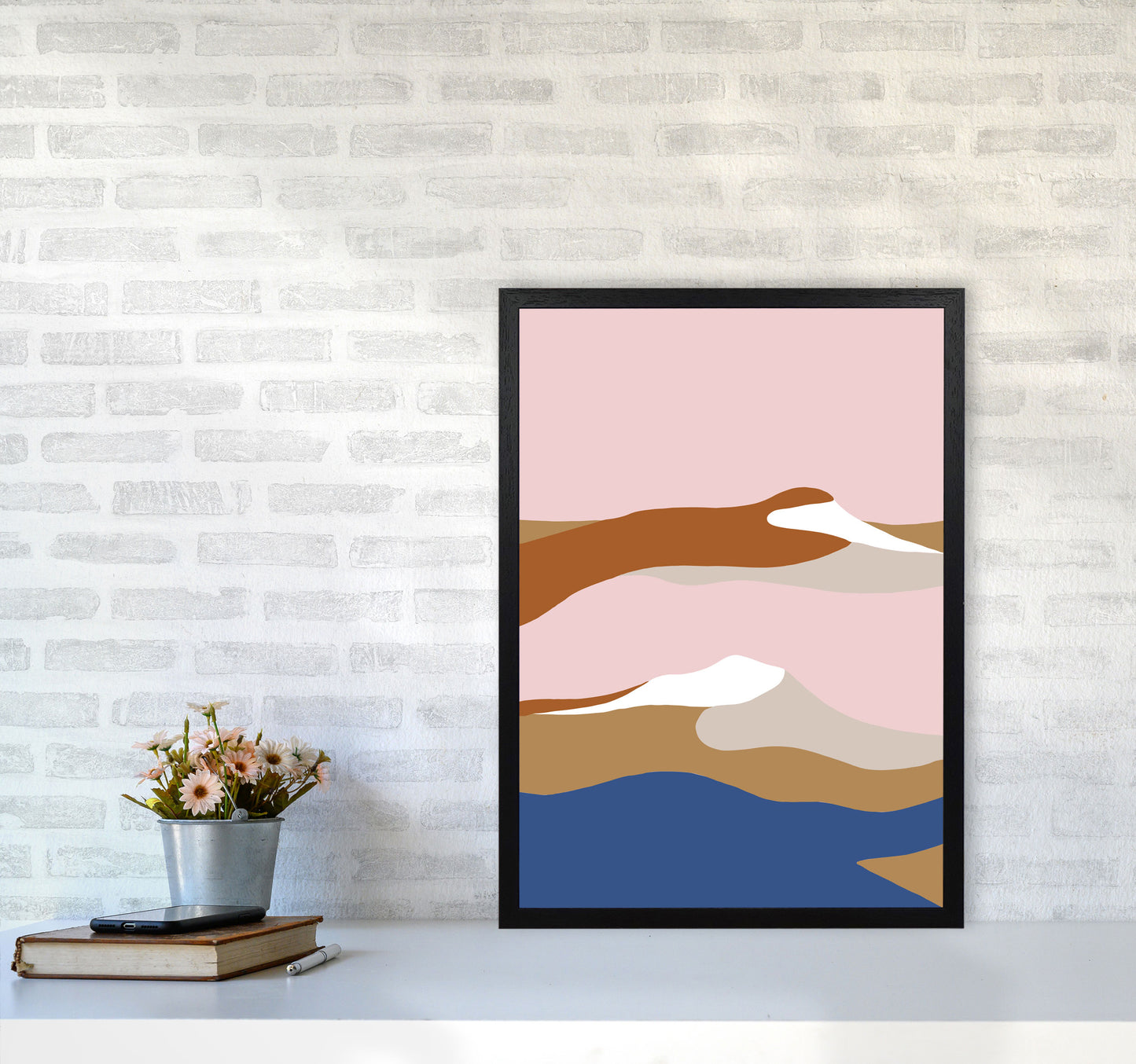 Abstract Dunes3 By Planeta444 A2 White Frame