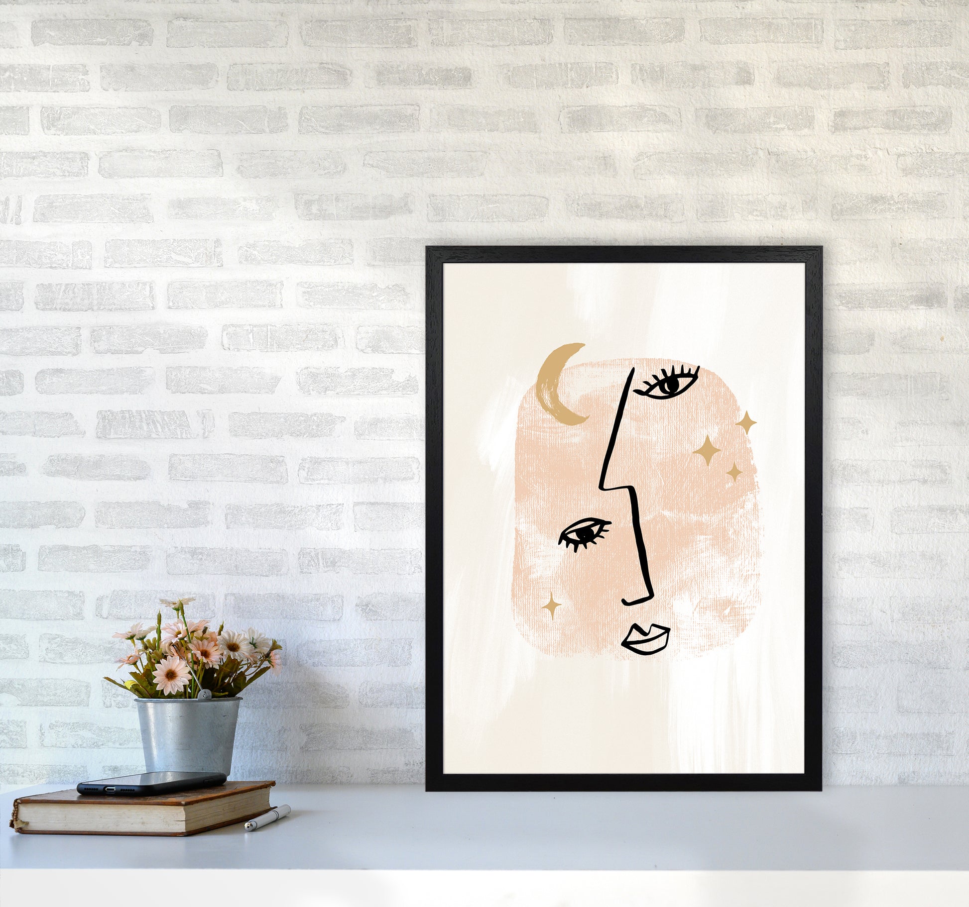 Picasso Minimal Profiles By Planeta444 A2 White Frame