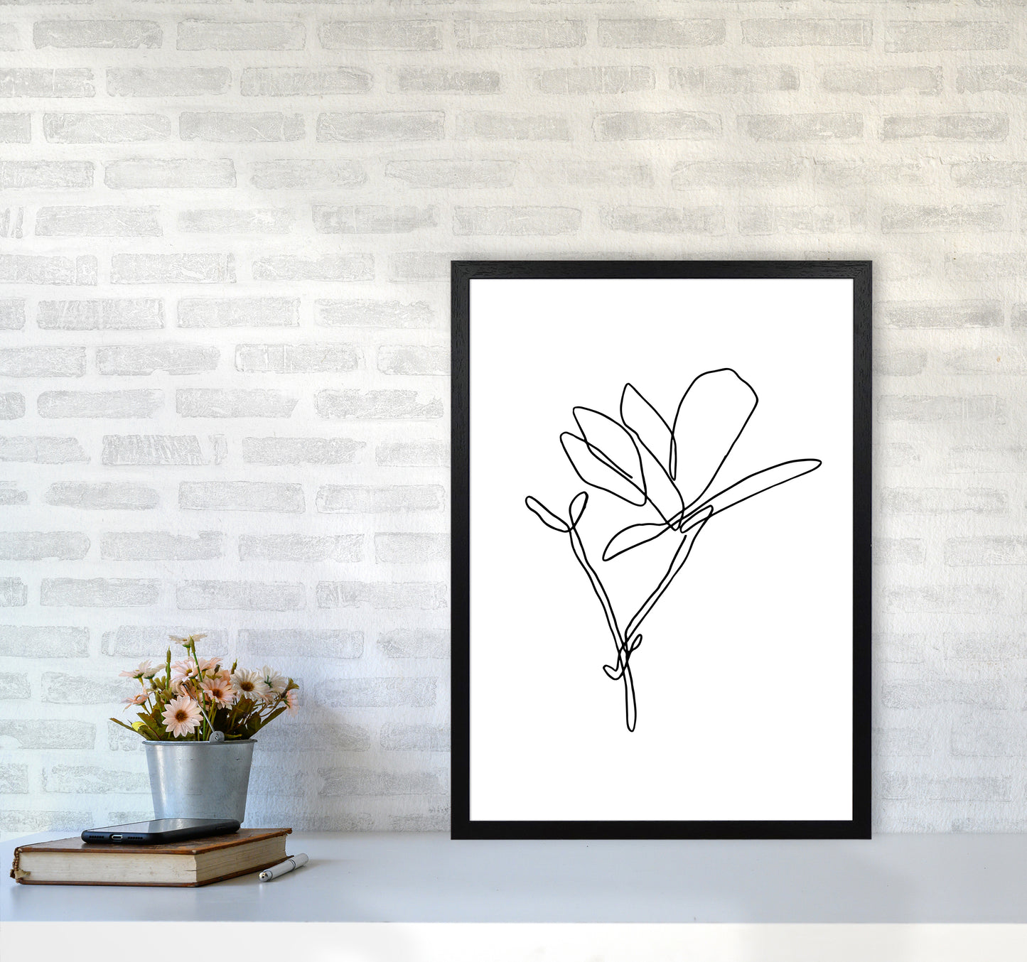 Japanese Magnolia By Planeta444 A2 White Frame