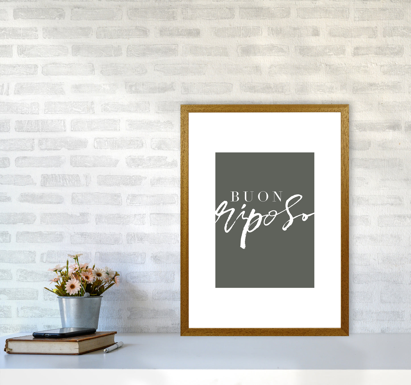 Buon Riposo Pewtergreen Color By Planeta444 A2 Print Only