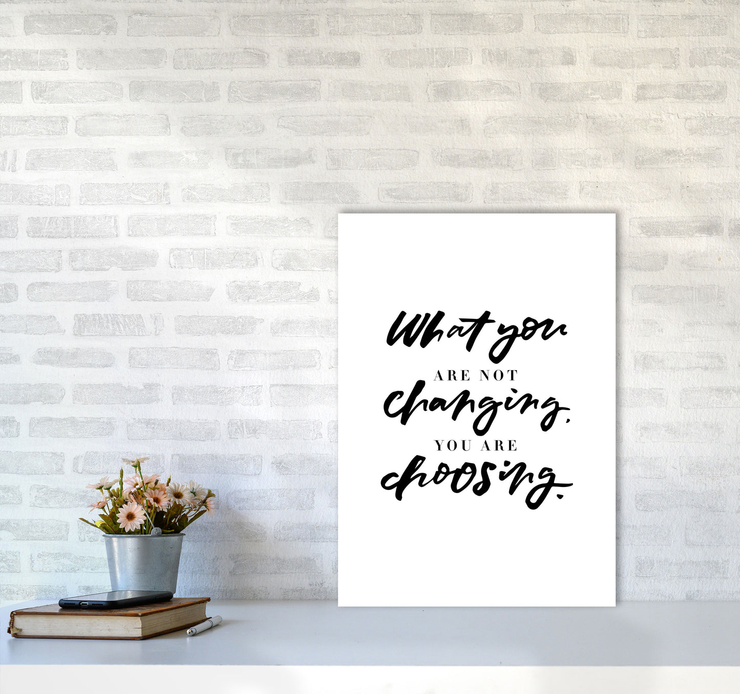 What You Are Not Changing By Planeta444 A2 Black Frame