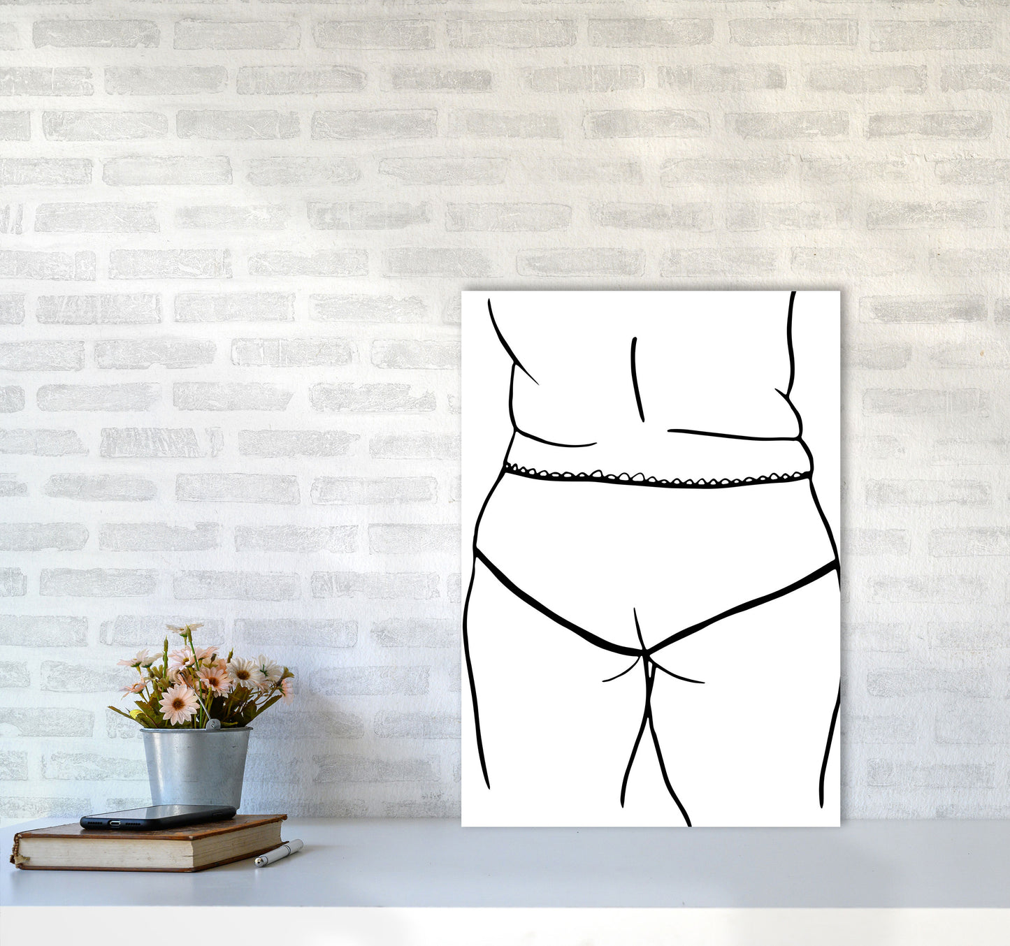 Curvy Female Back2 By Planeta444 A2 Black Frame