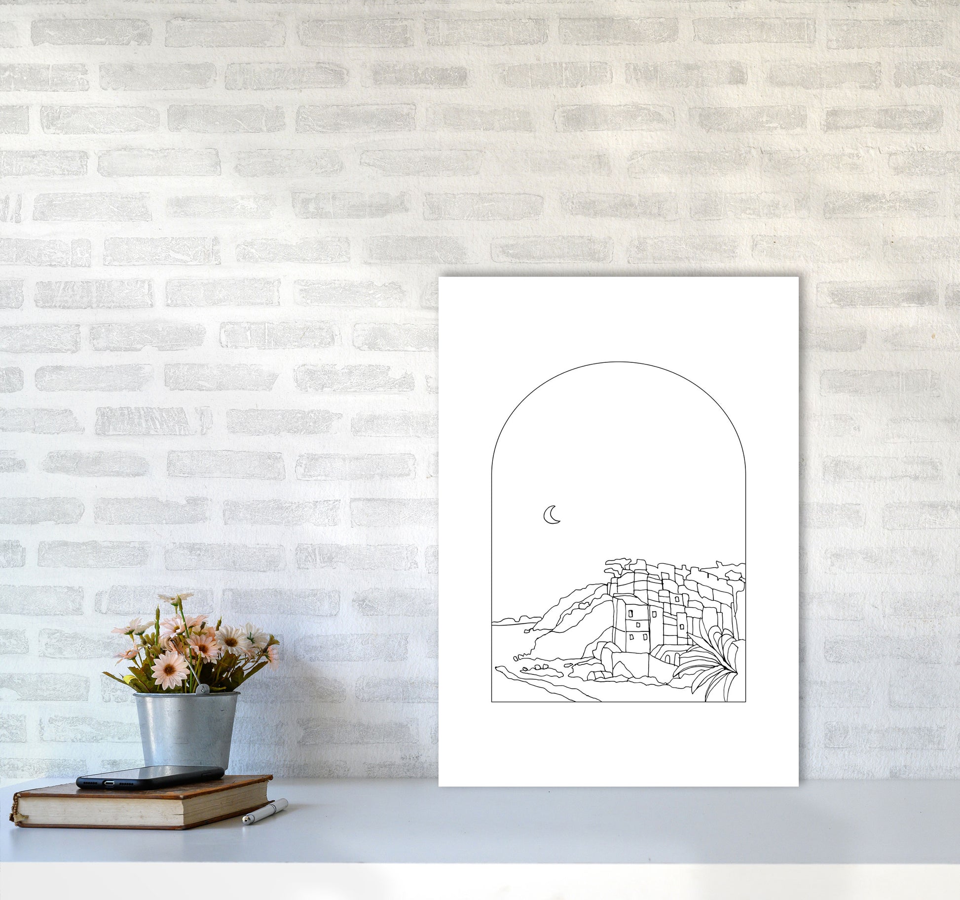 Cinque Terre By Planeta444 A2 Black Frame