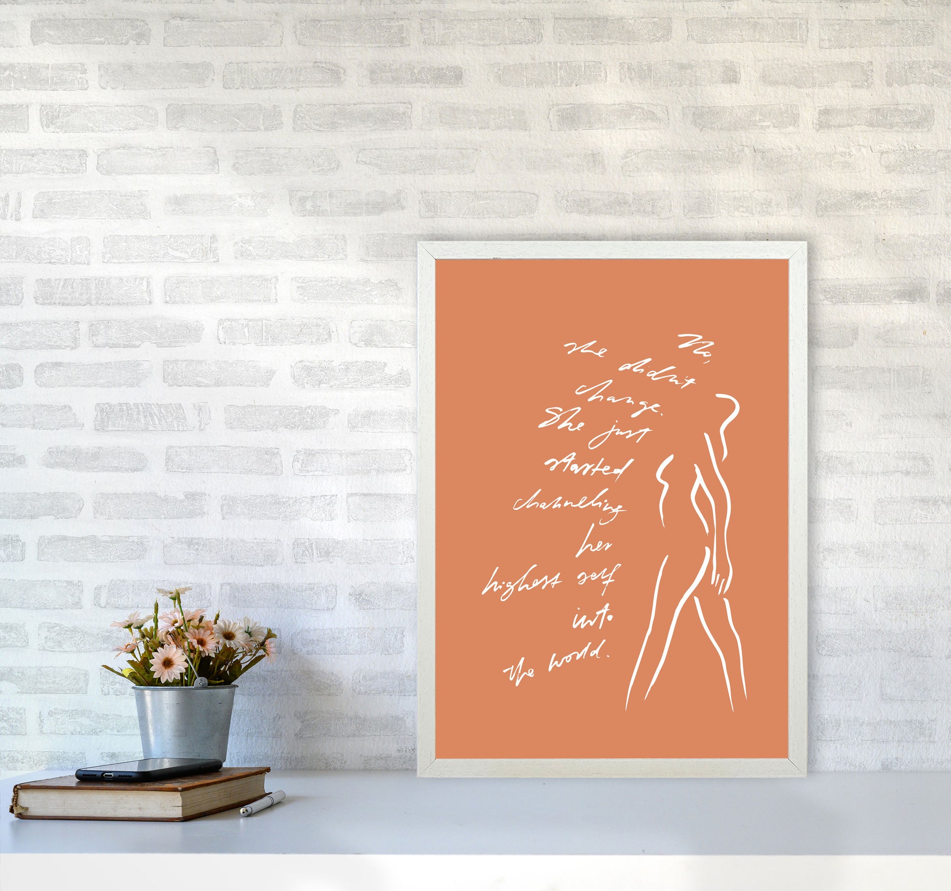 No She Didnt Change Sketch By Planeta444 A2 Oak Frame