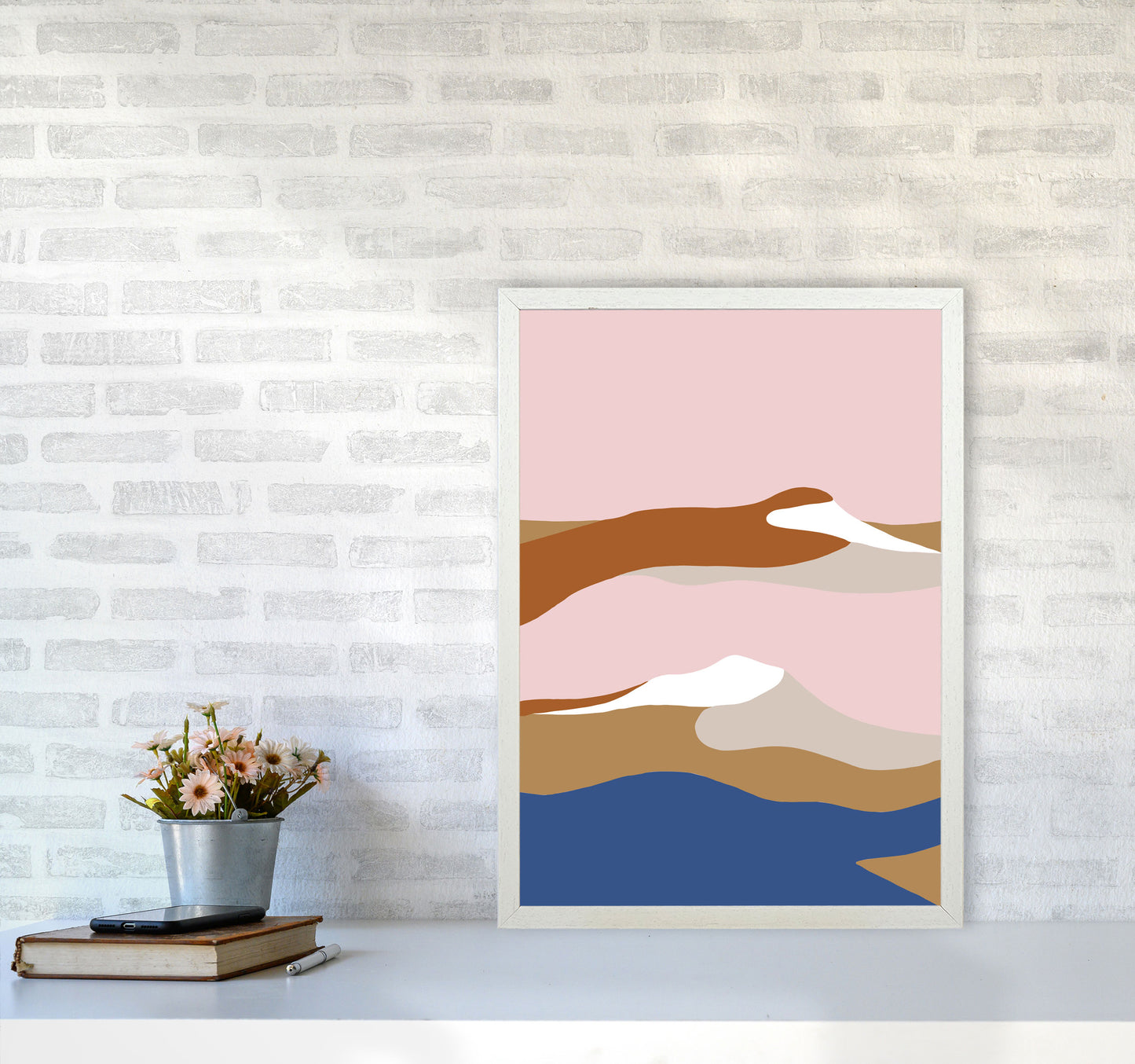 Abstract Dunes3 By Planeta444 A2 Oak Frame