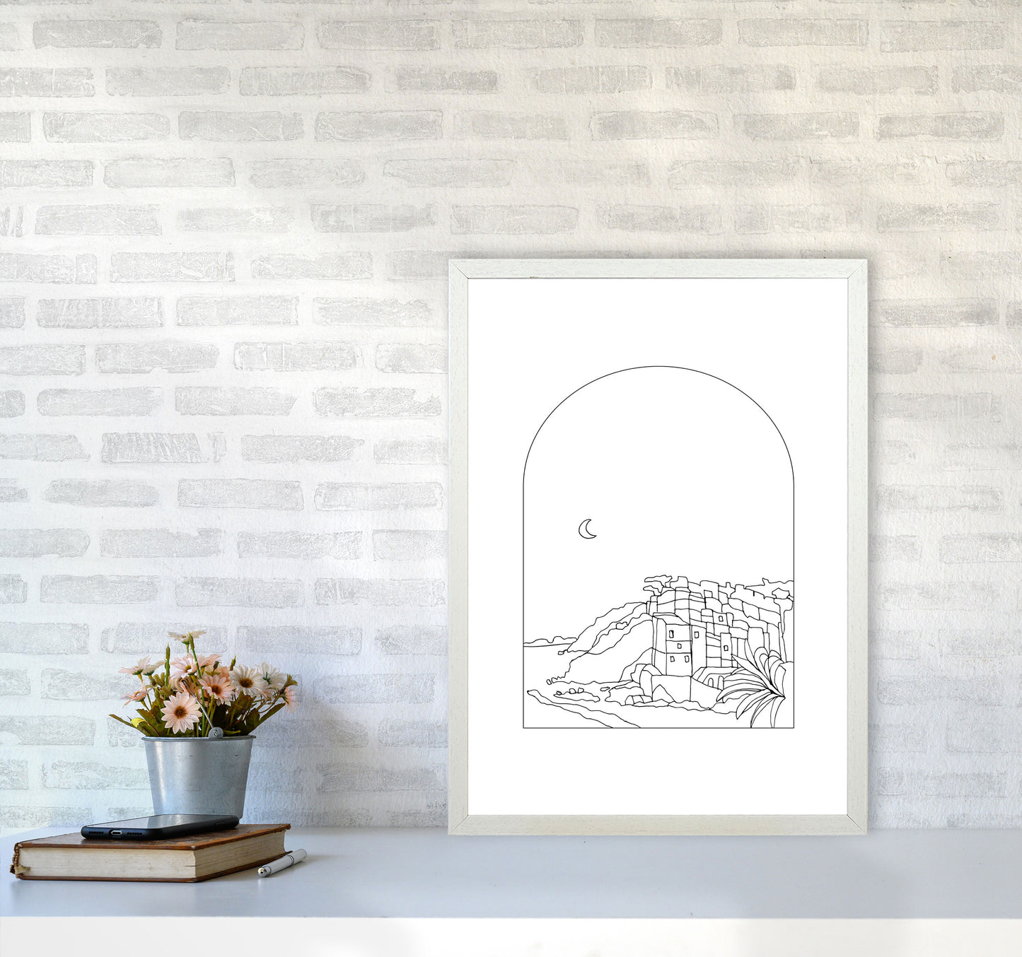 Cinque Terre By Planeta444 A2 Oak Frame