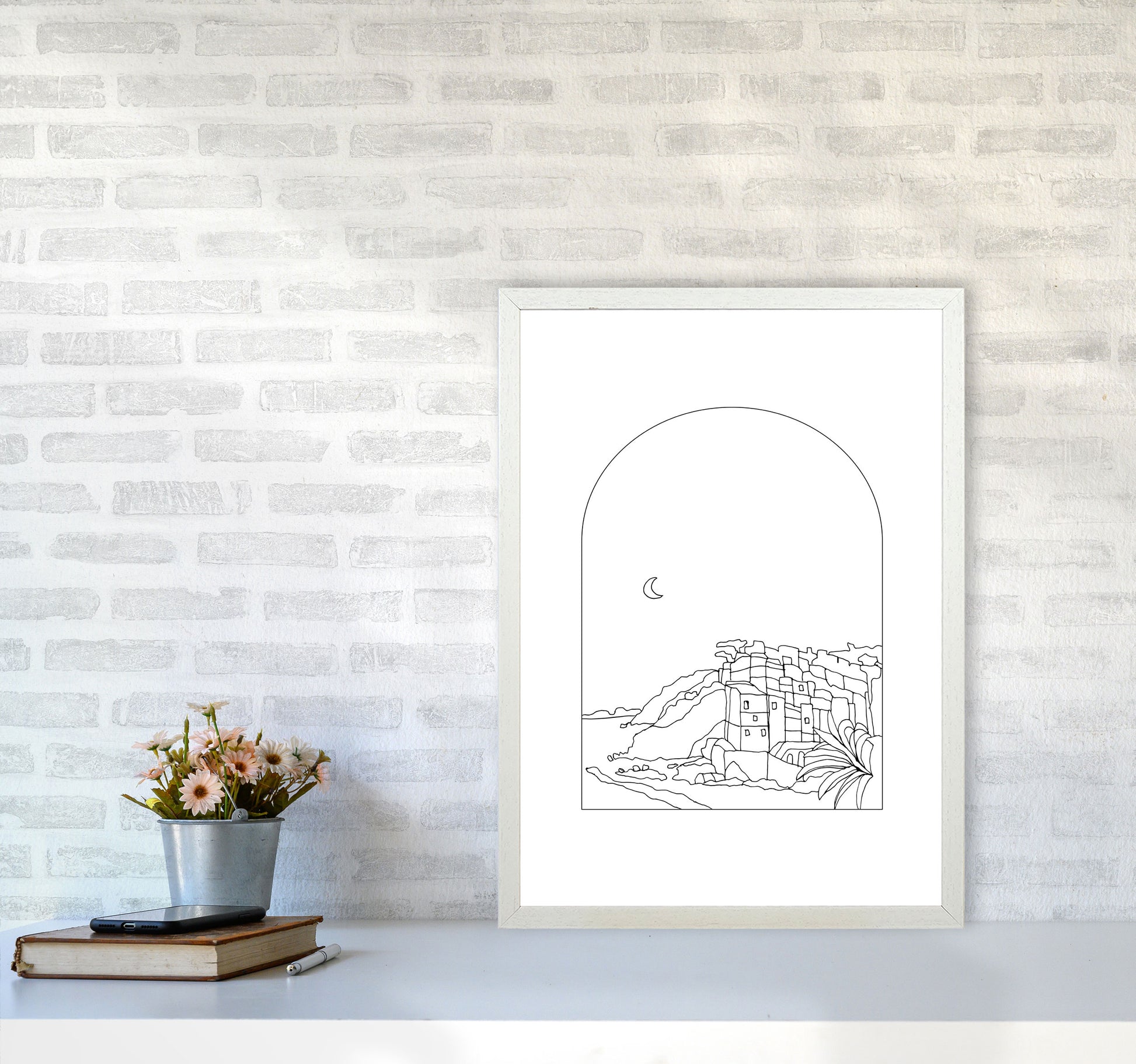 Cinque Terre By Planeta444 A2 Oak Frame