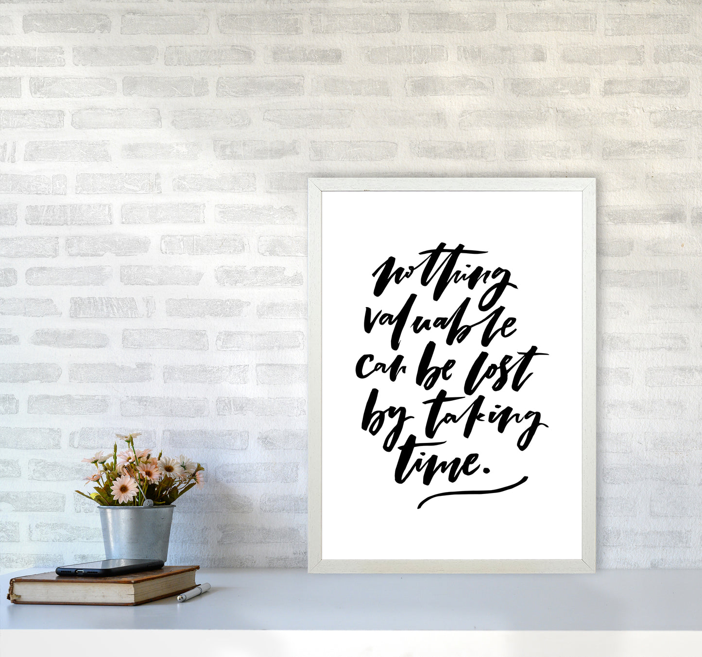 Nothing Valuable Can Be Lost By Planeta444 A2 Oak Frame
