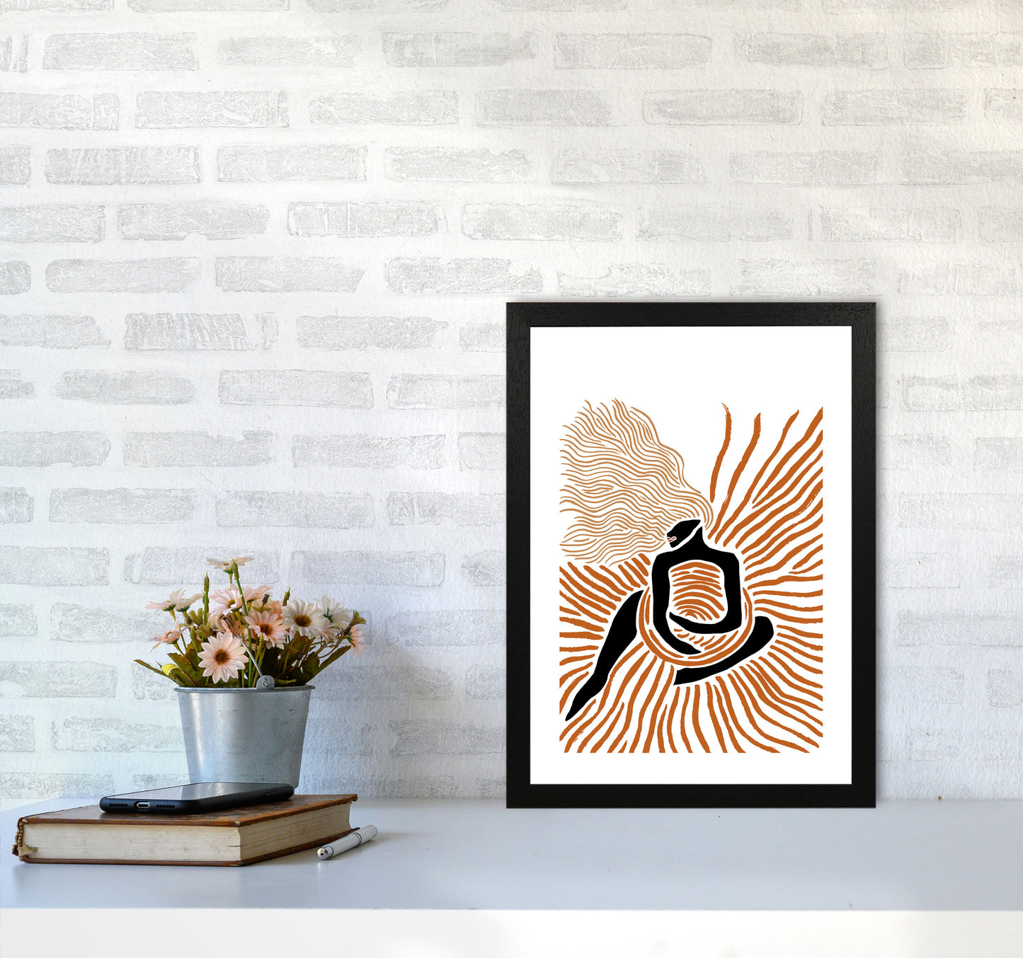 Embracing The Sun By Planeta444 A3 White Frame