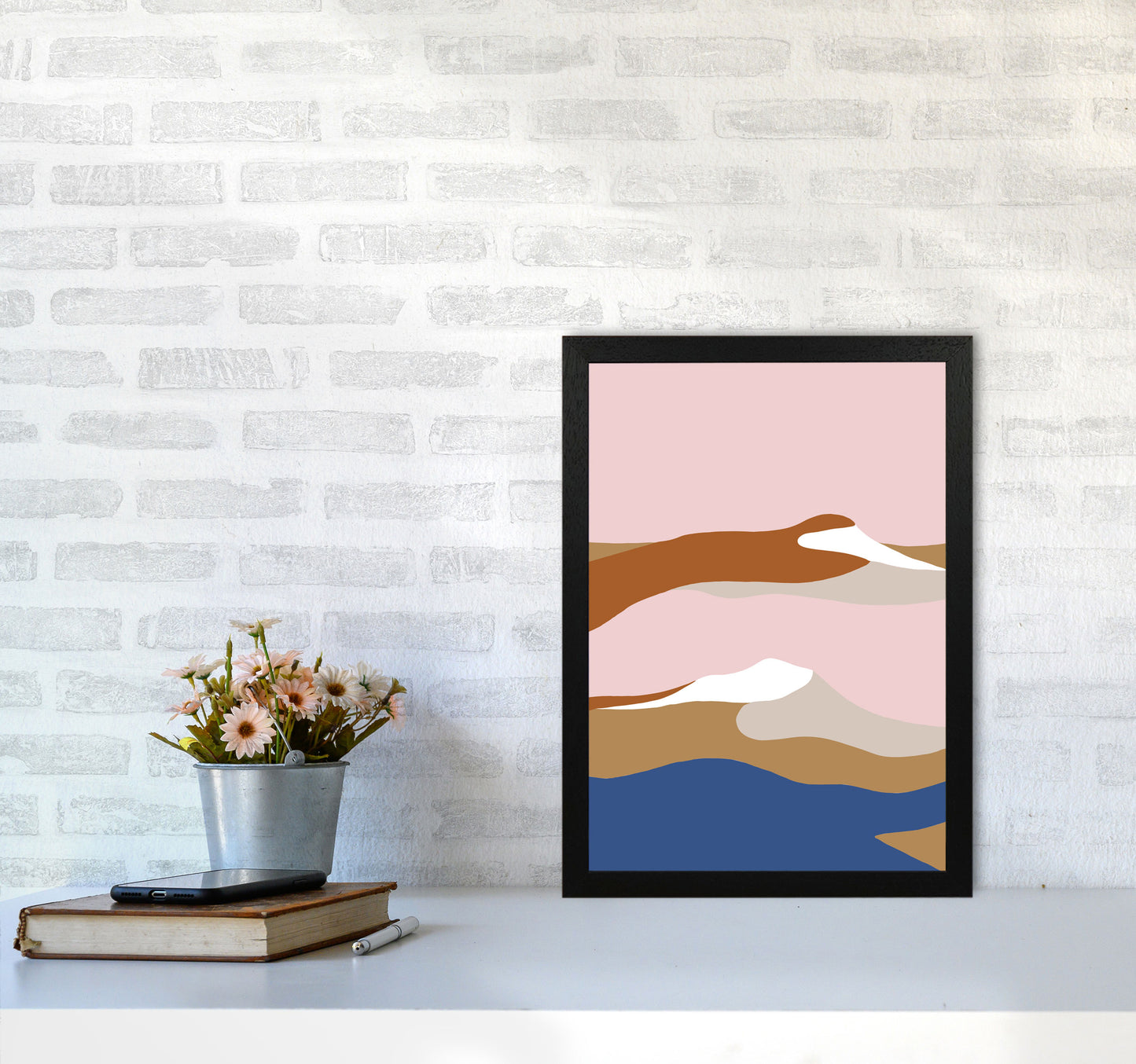 Abstract Dunes3 By Planeta444 A3 White Frame
