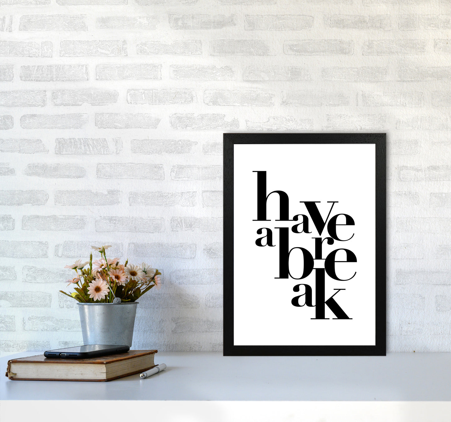 Have A Break By Planeta444 A3 White Frame
