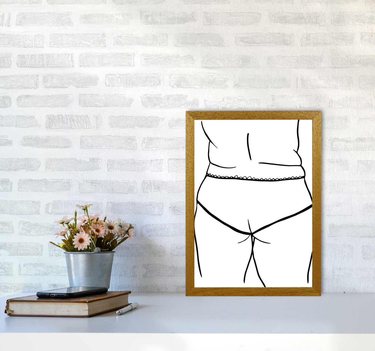 Curvy Female Back2 By Planeta444 A3 Print Only