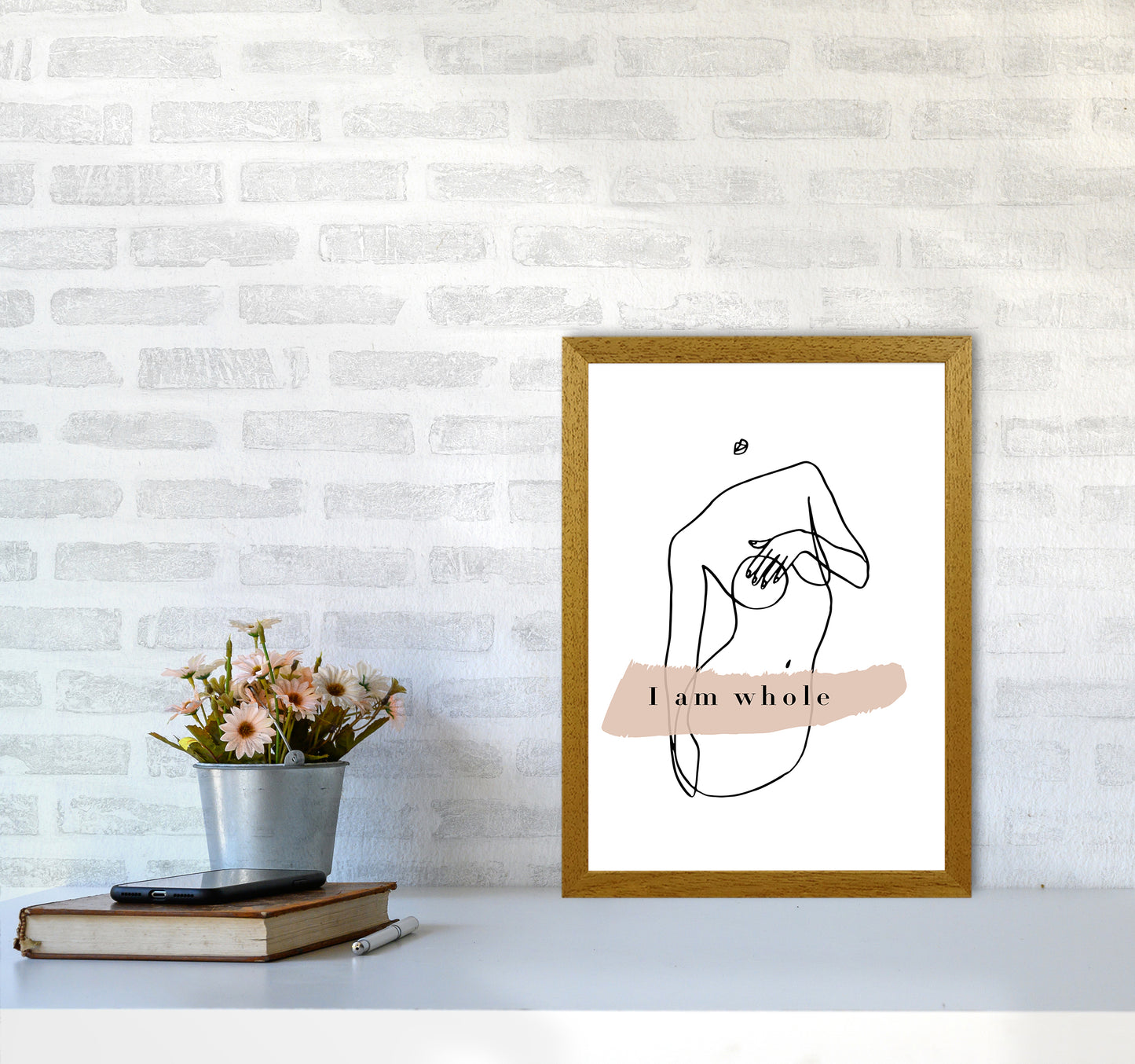 Covering Breasts With One Hand I Am Whole By Planeta444 A3 Print Only