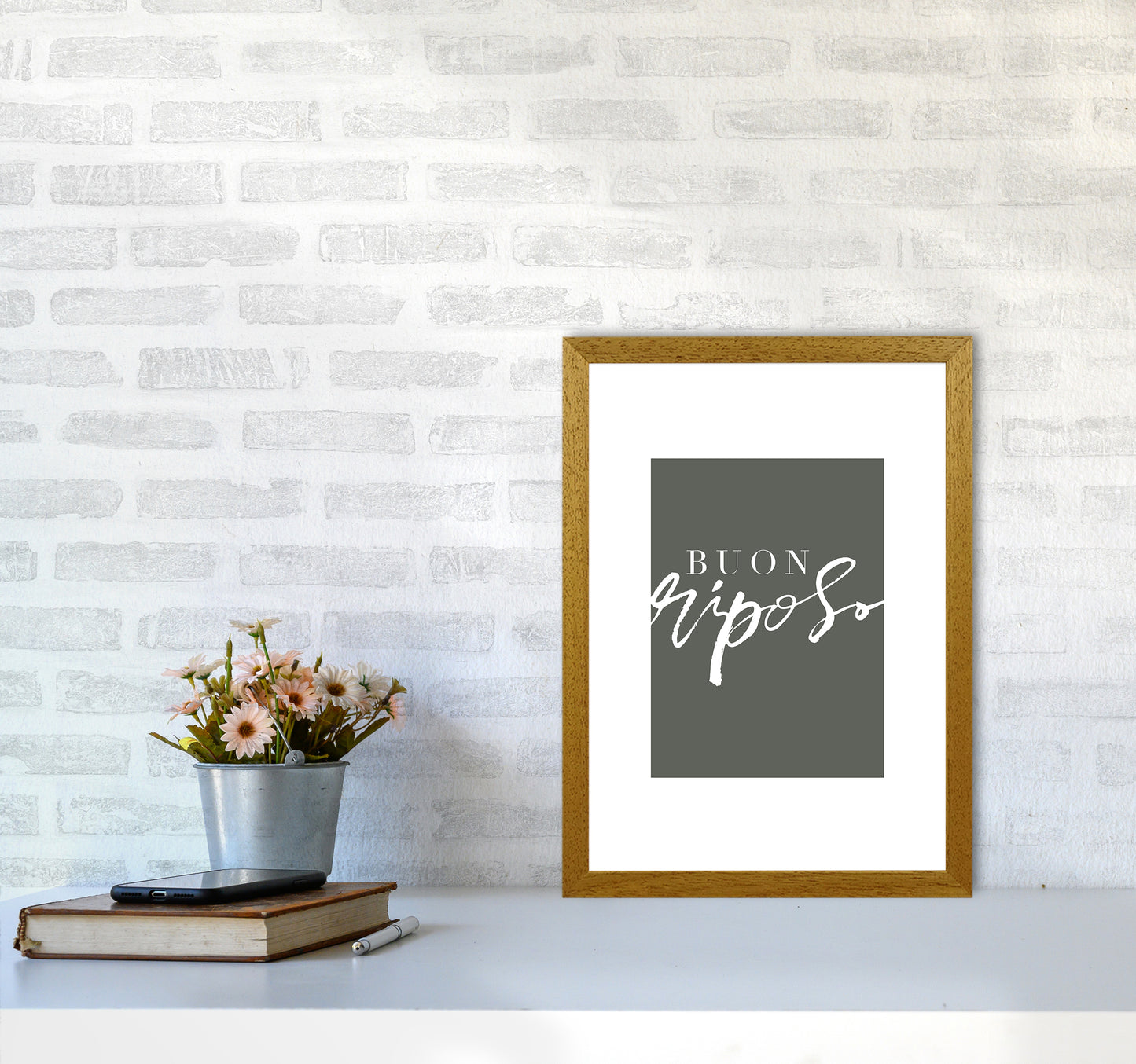 Buon Riposo Pewtergreen Color By Planeta444 A3 Print Only