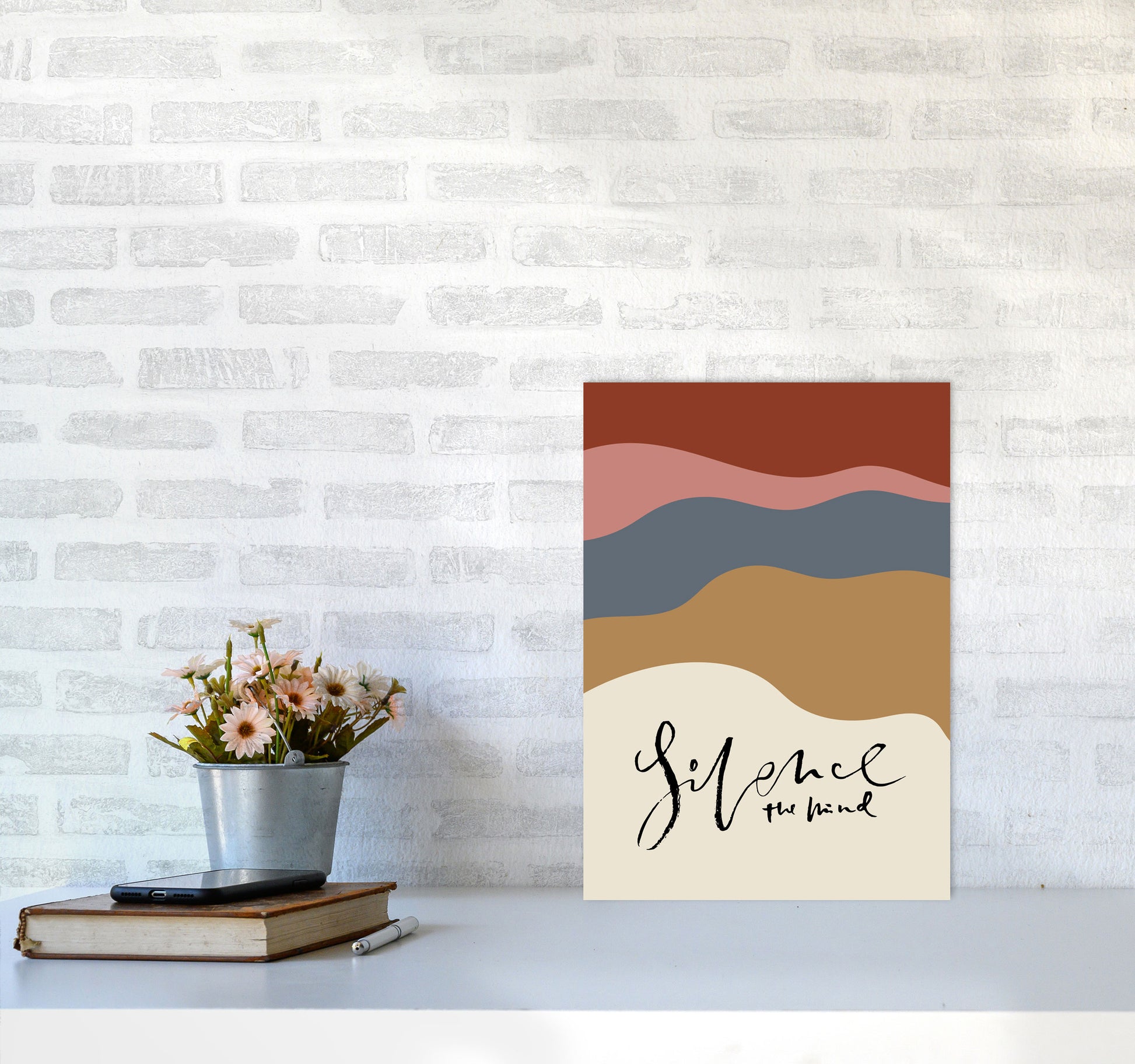 Silence The Mind By Planeta444 A3 Black Frame