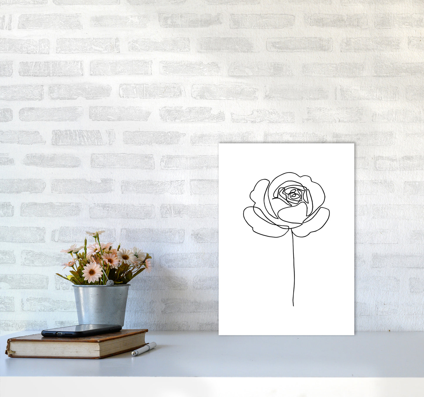 Rose1 By Planeta444 A3 Black Frame