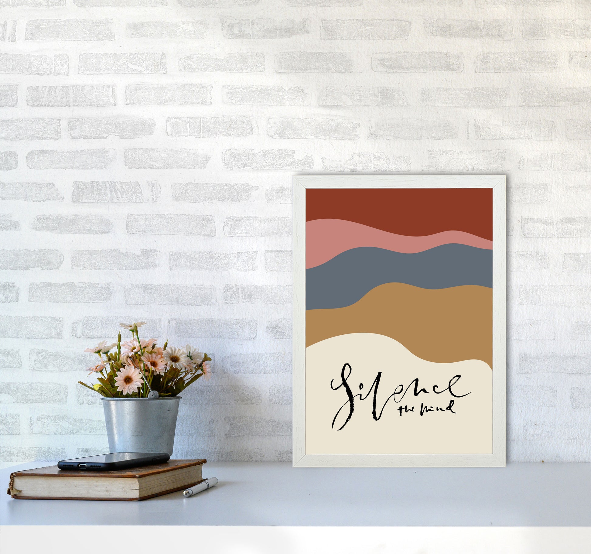 Silence The Mind By Planeta444 A3 Oak Frame