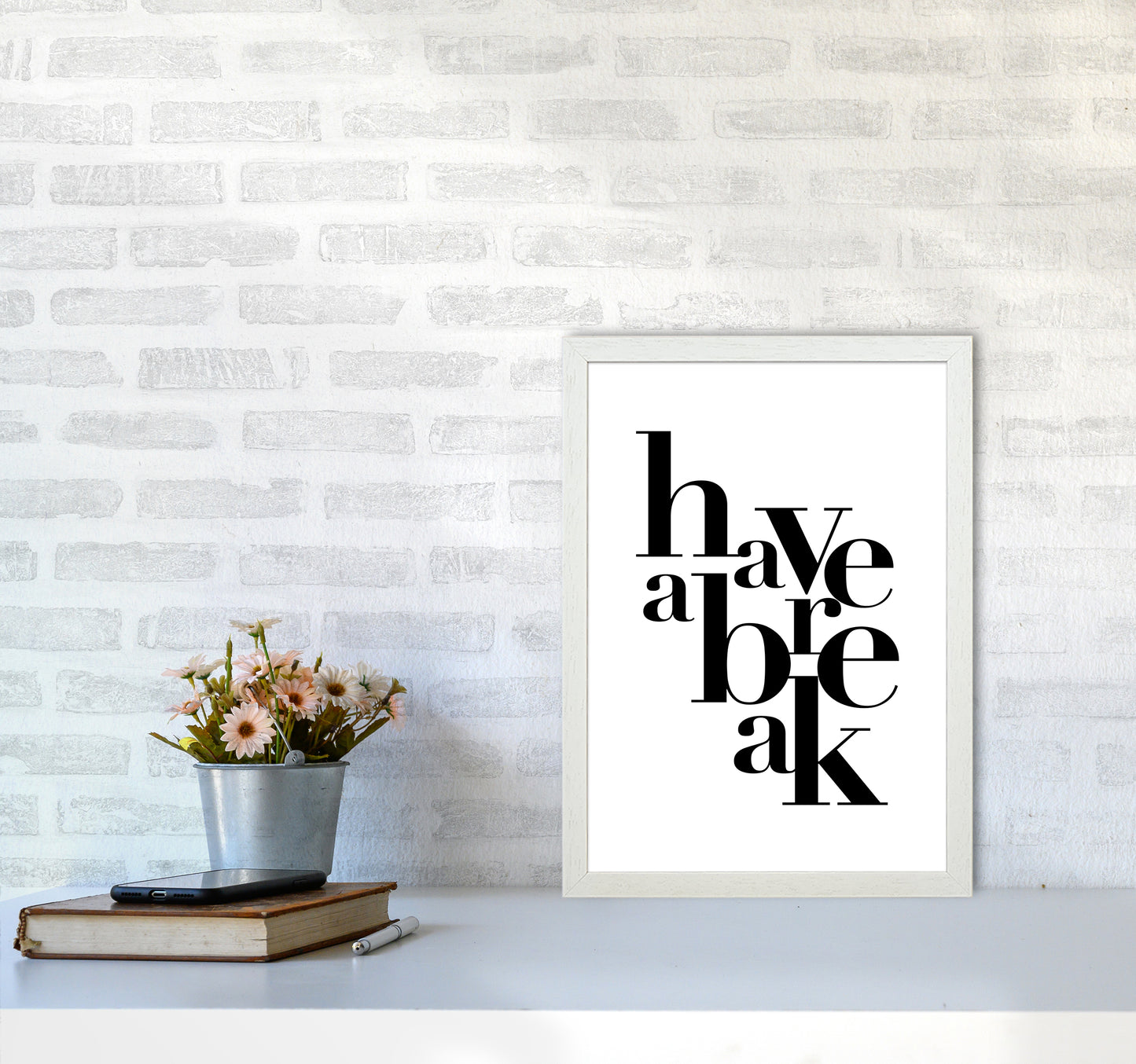 Have A Break By Planeta444 A3 Oak Frame