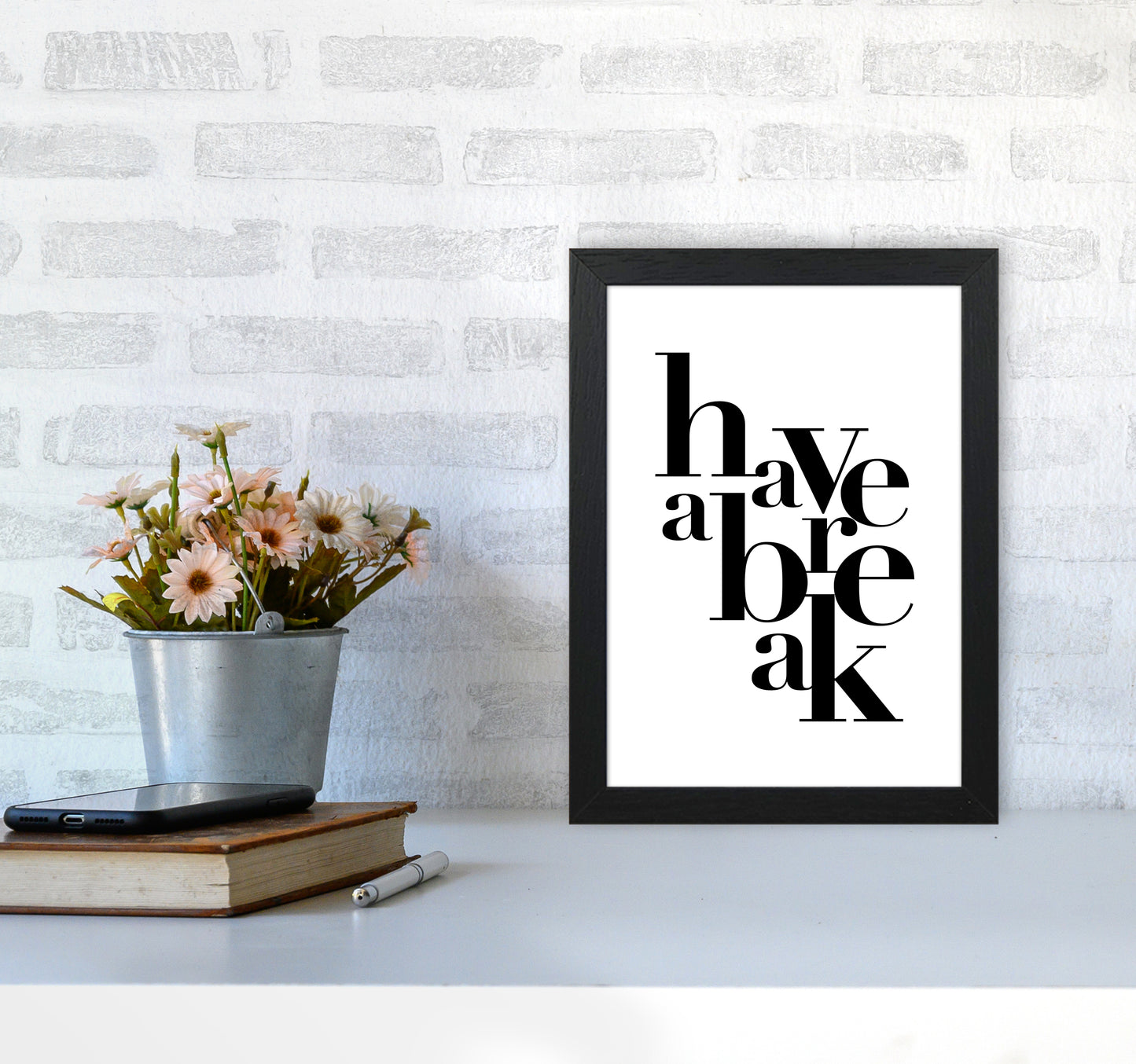 Have A Break By Planeta444 A4 White Frame