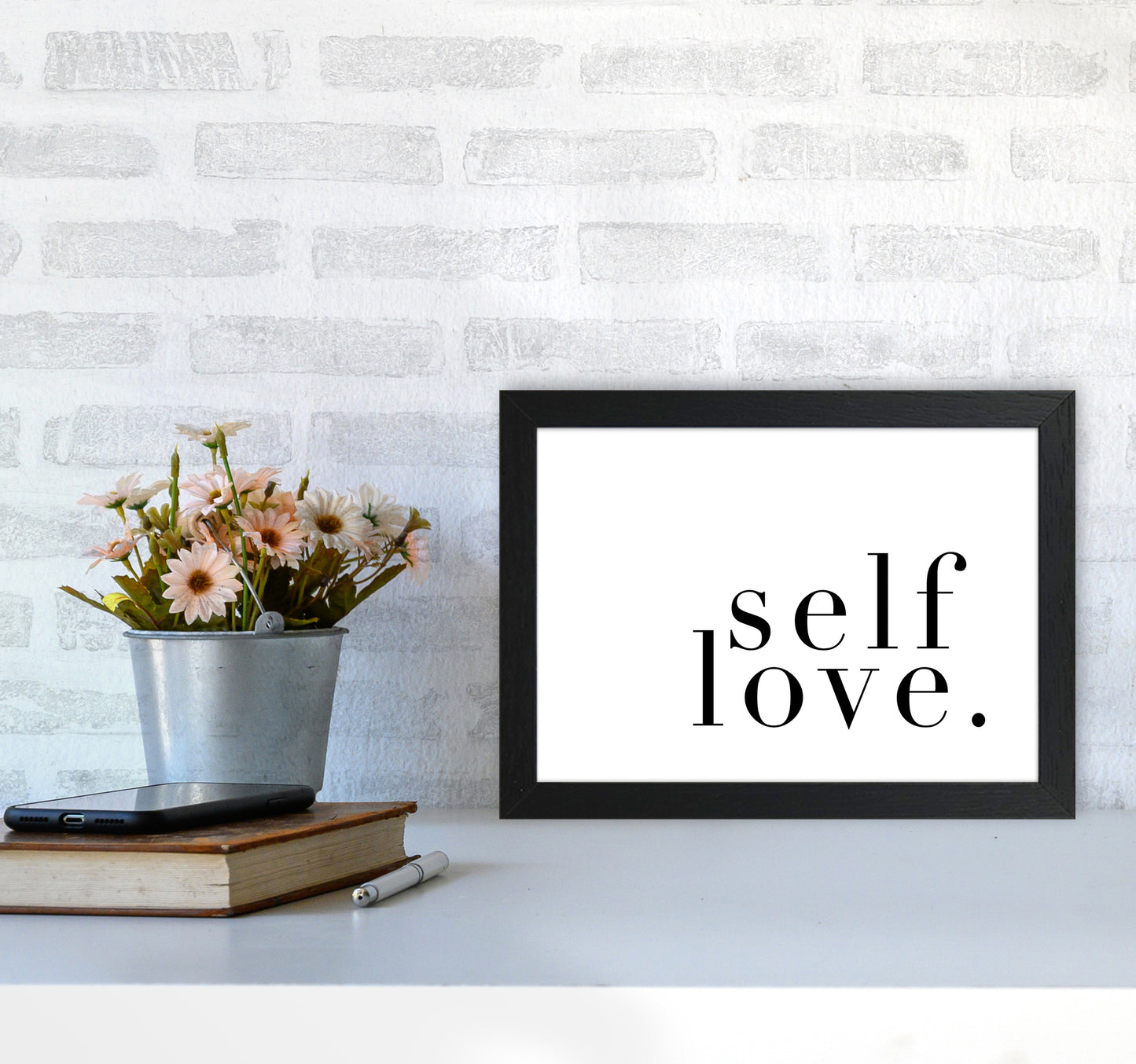 Selflove Type By Planeta444 A4 White Frame