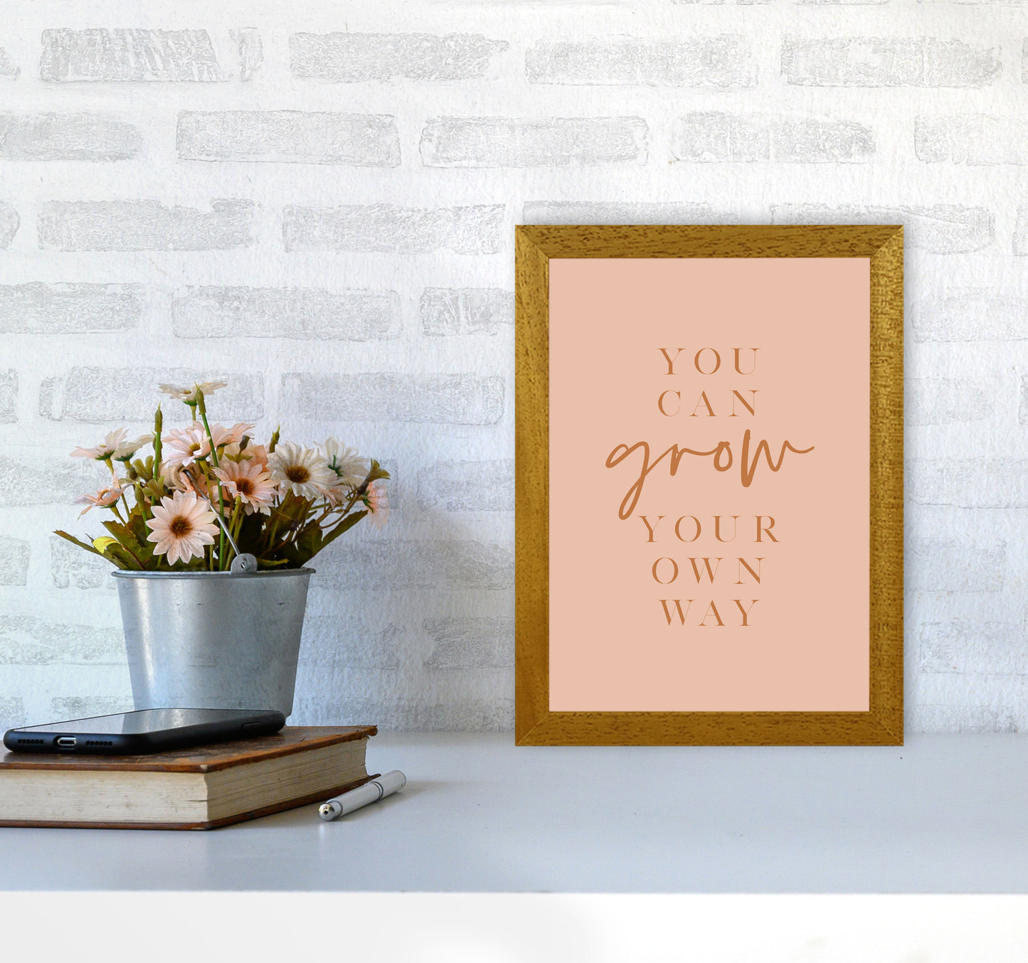 You Can Grow Your Own Way Earth Colors By Planeta444 A4 Print Only