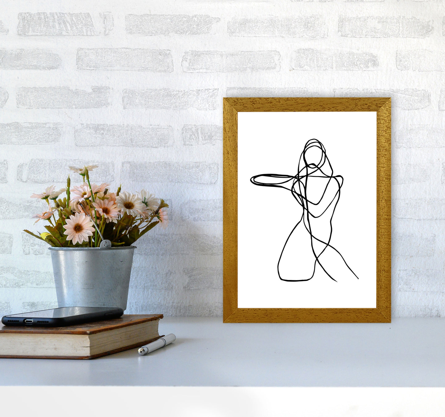 Tangled Lines Female4 By Planeta444 A4 Print Only