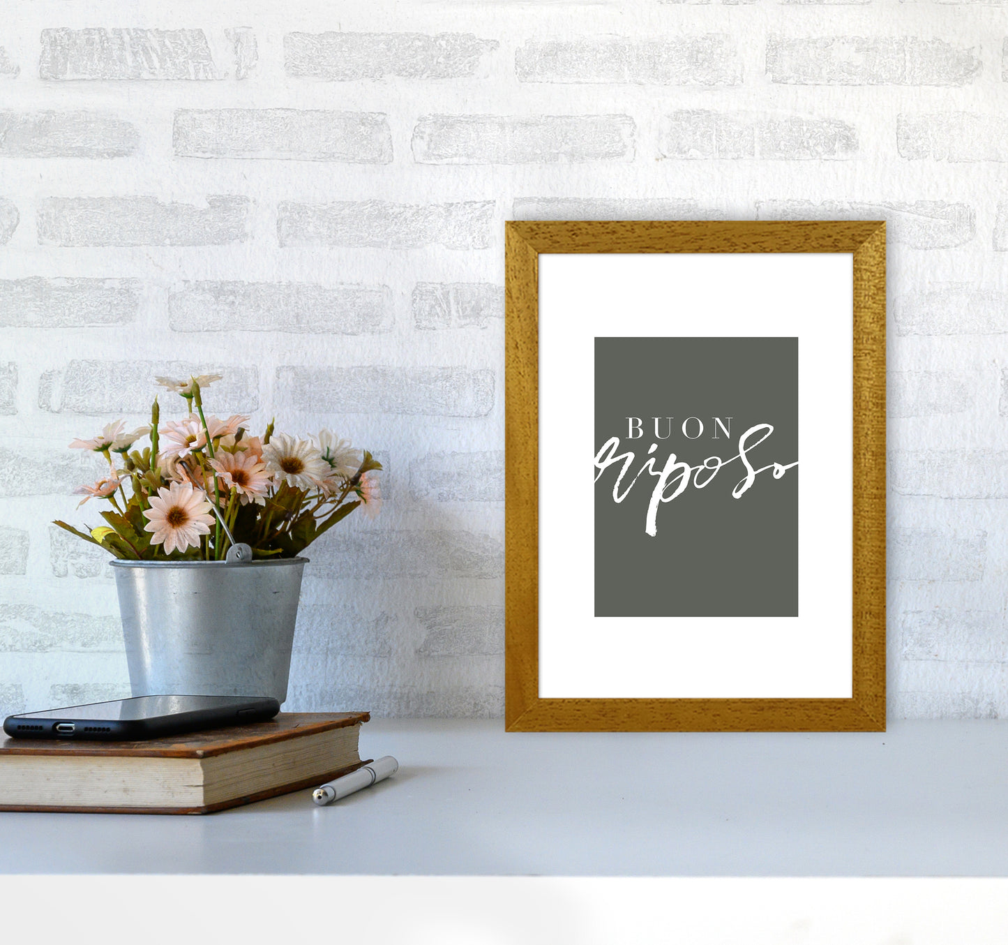 Buon Riposo Pewtergreen Color By Planeta444 A4 Print Only