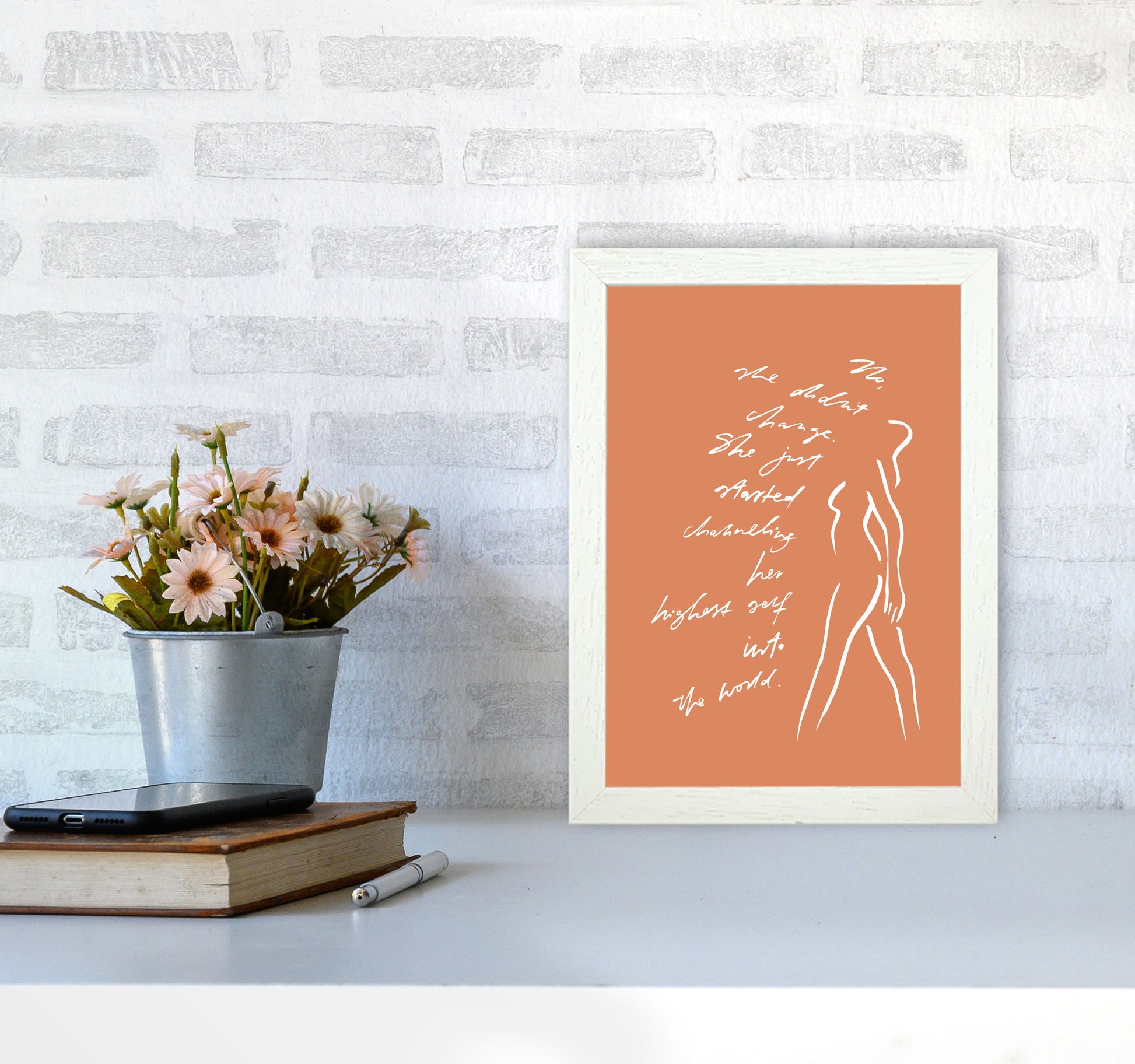 No She Didnt Change Sketch By Planeta444 A4 Oak Frame