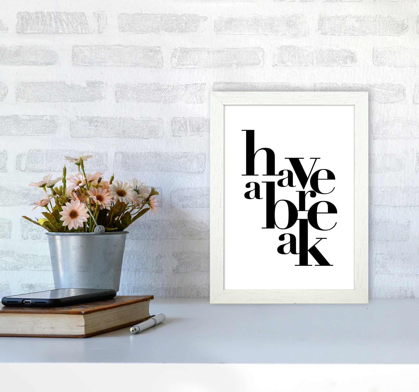 Have A Break By Planeta444 A4 Oak Frame