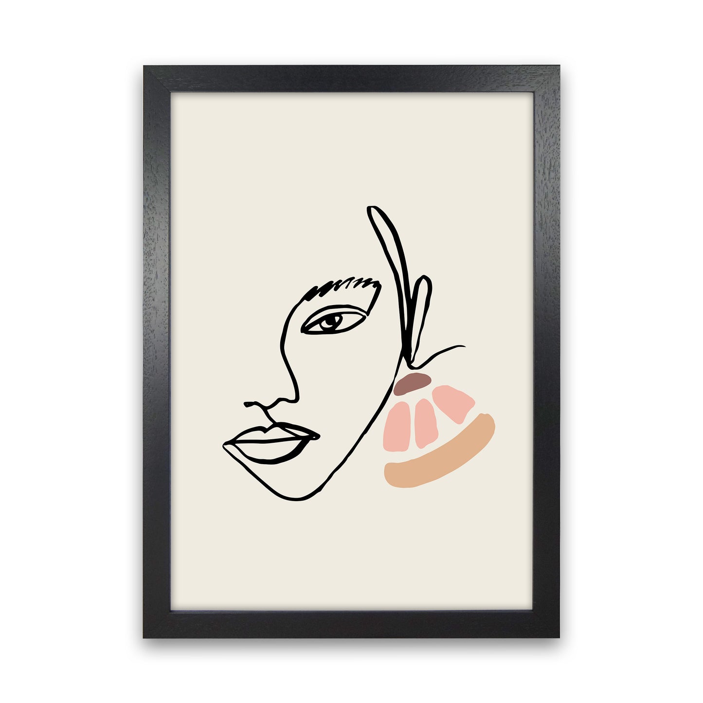 Boho Face With Earrings Sketch1 By Planeta444 Black Grain