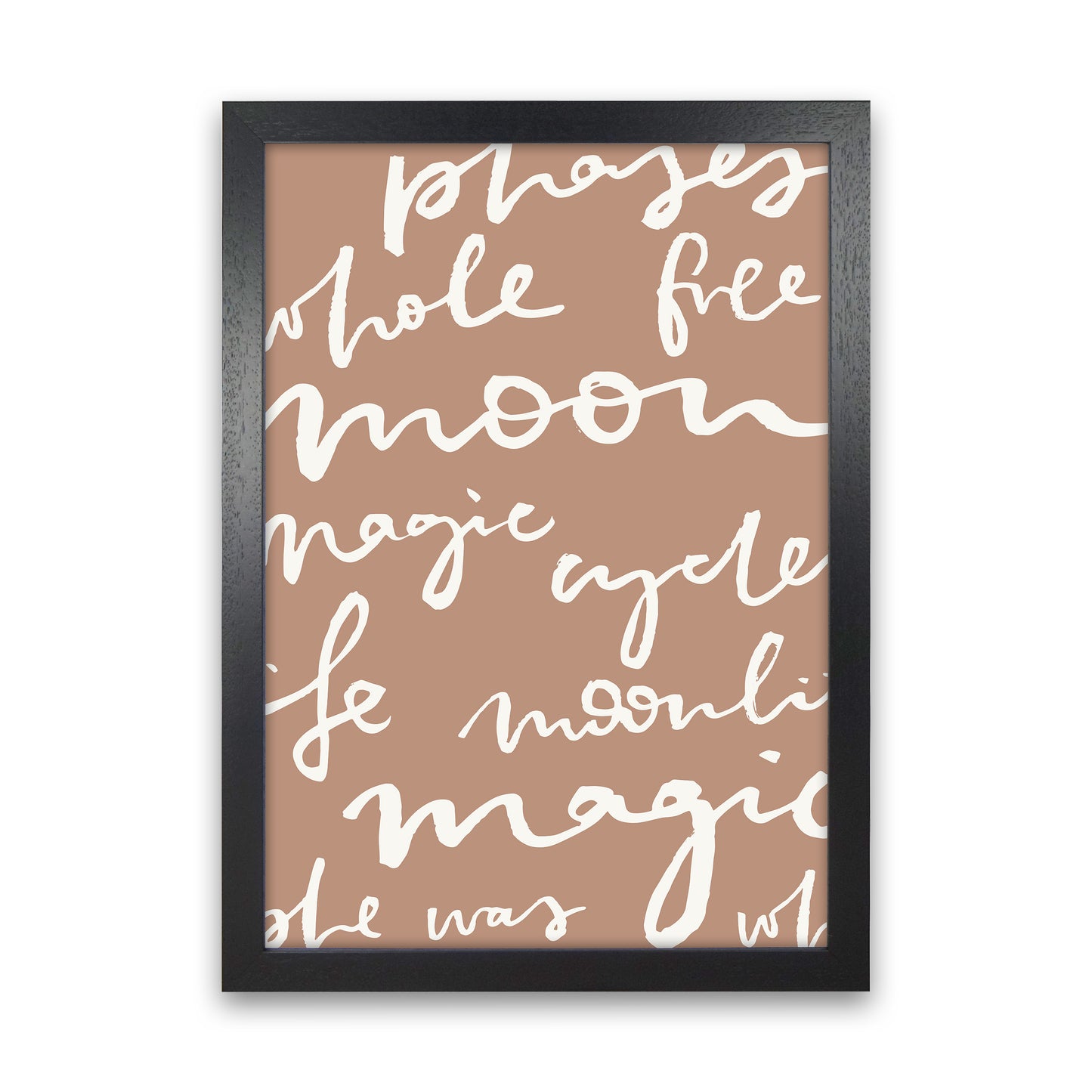 Moon Words Big Lettering By Planeta444 Black Grain