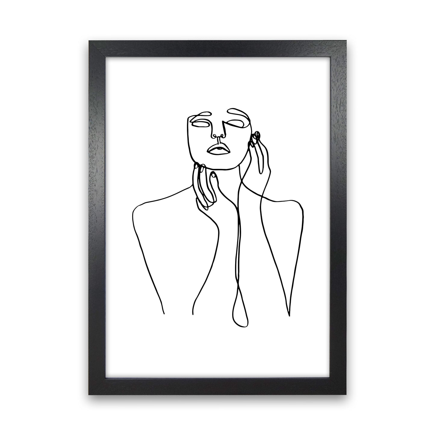 Touching Face With Hands By Planeta444 Black Grain