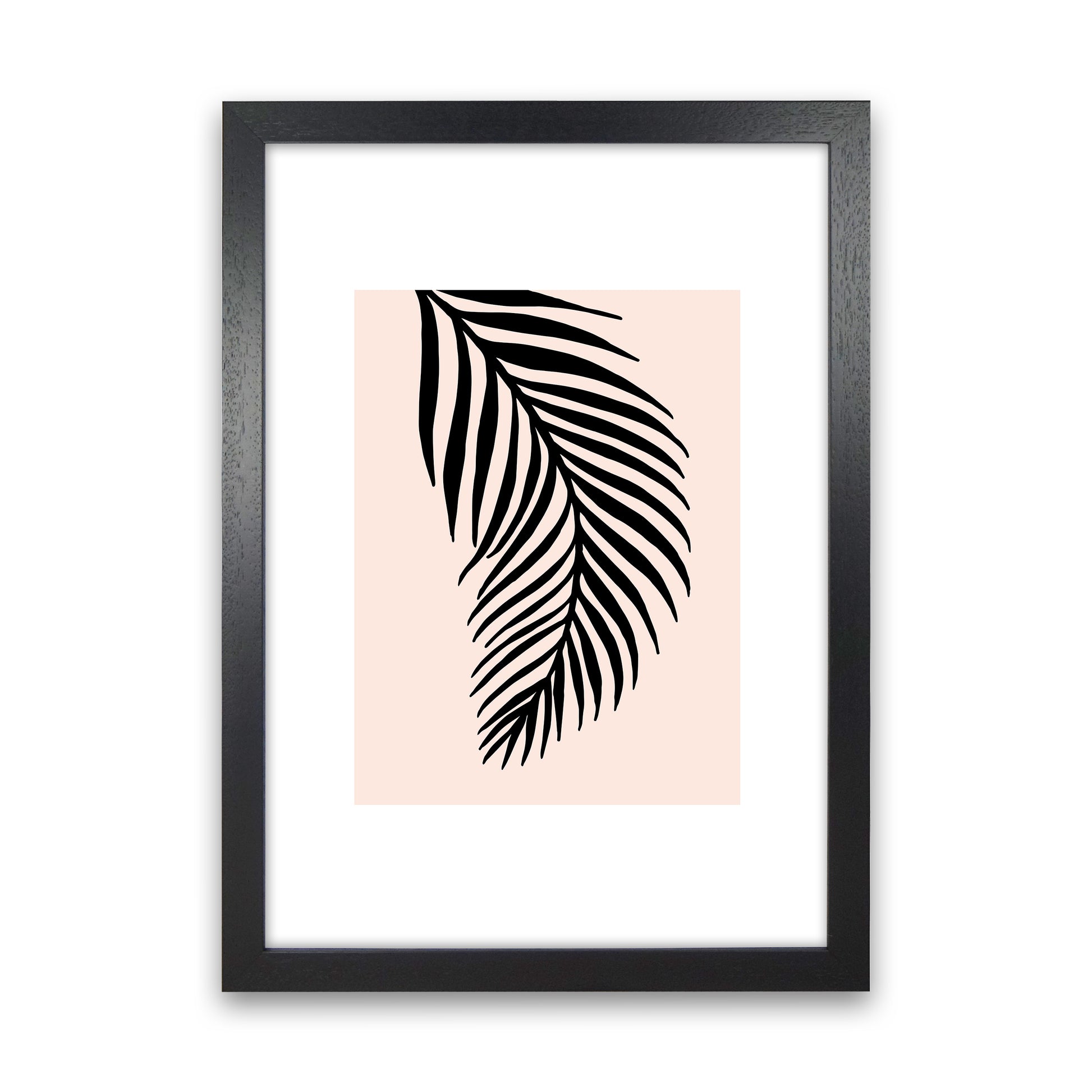 Palm Rose Rectangle 1 By Planeta444 Black Grain
