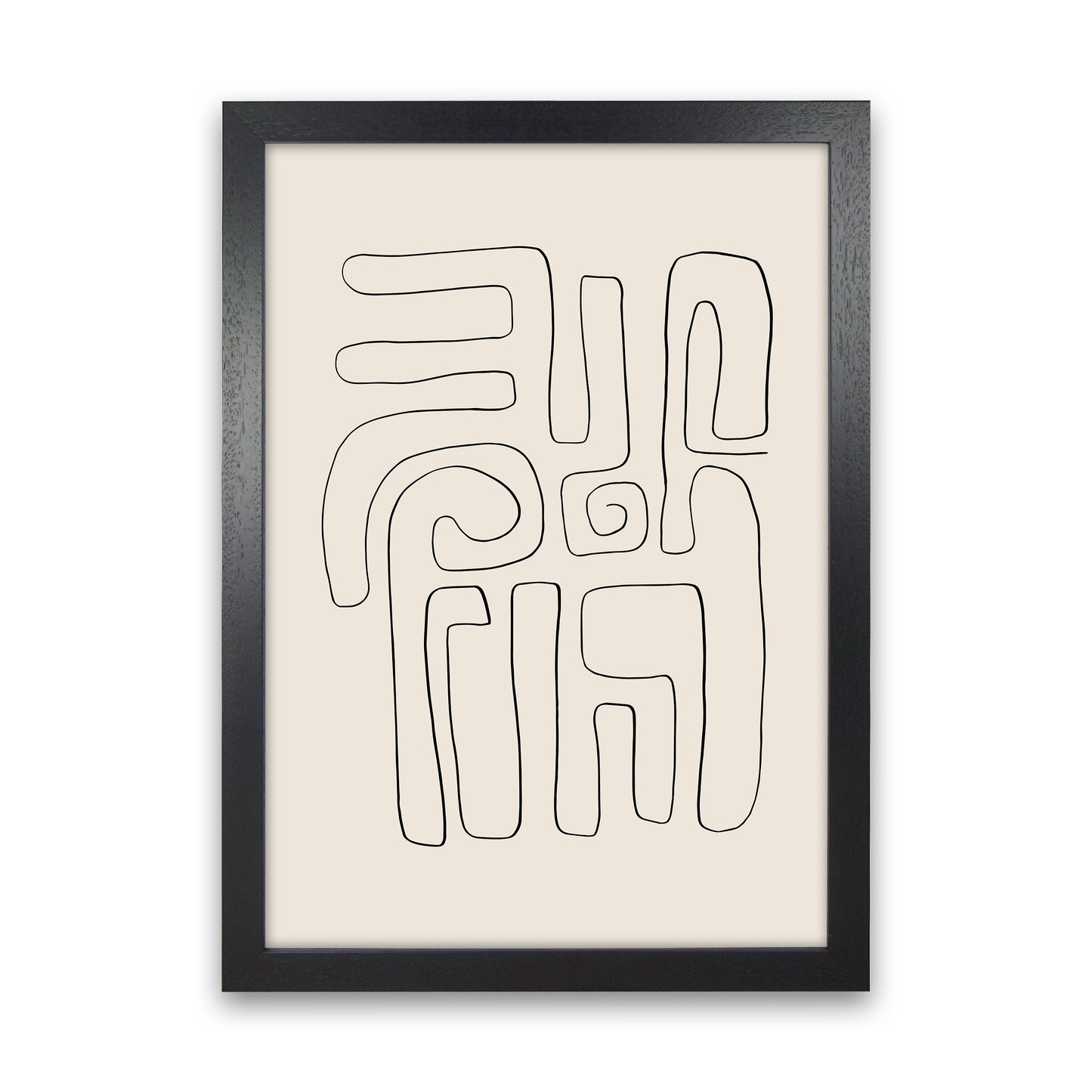 Abstract Line Doodles2 By Planeta444 Black Grain
