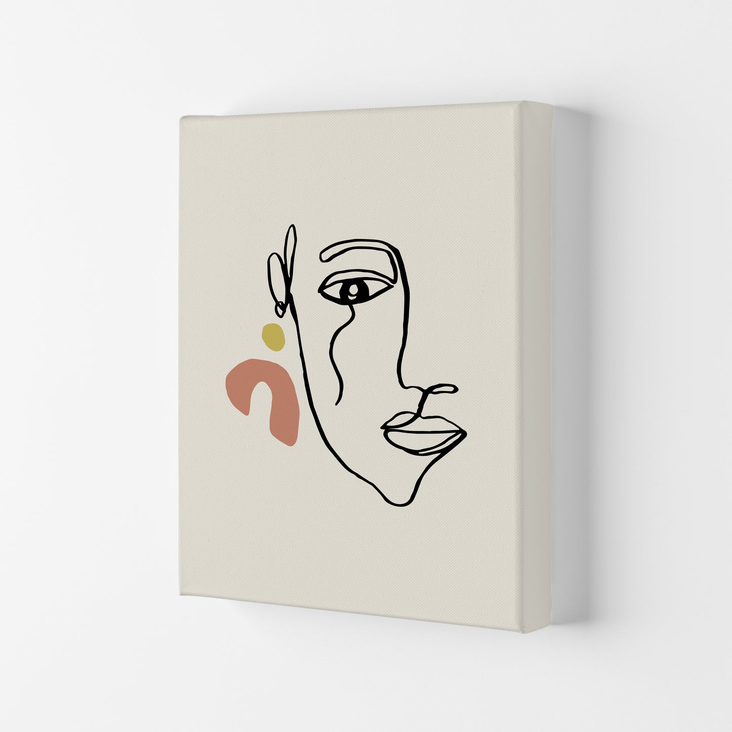 Boho Face With Earrings Sketch2 By Planeta444 Canvas