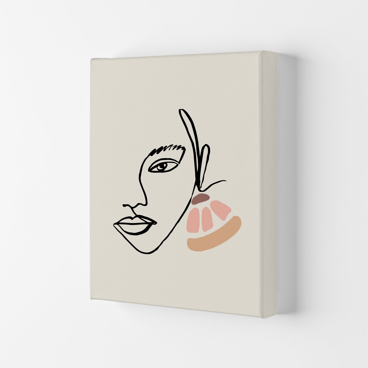 Boho Face With Earrings Sketch1 By Planeta444 Canvas