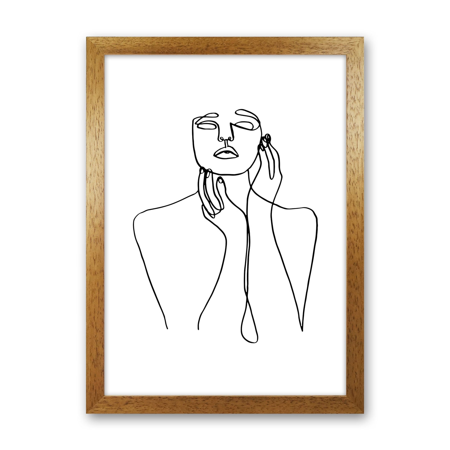 Touching Face With Hands By Planeta444 Oak Grain