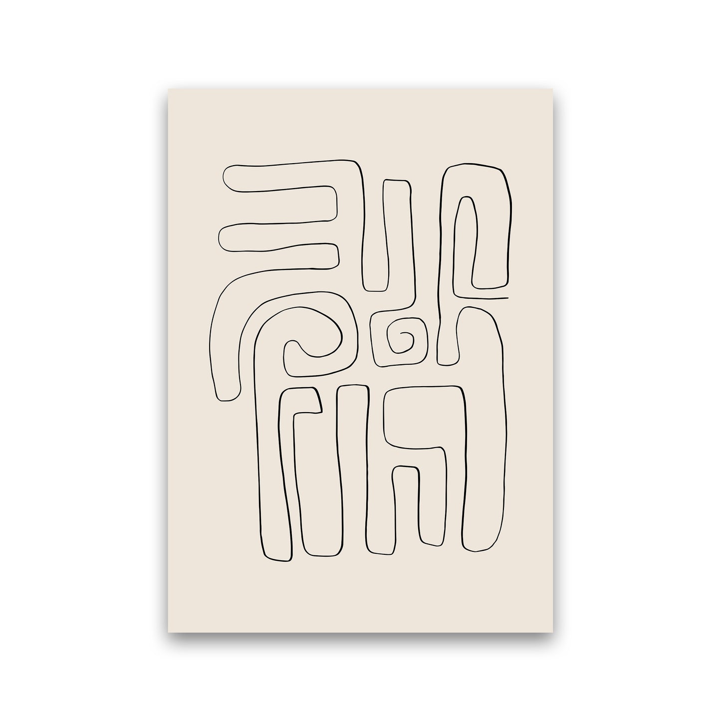 Abstract Line Doodles2 By Planeta444 Print Only