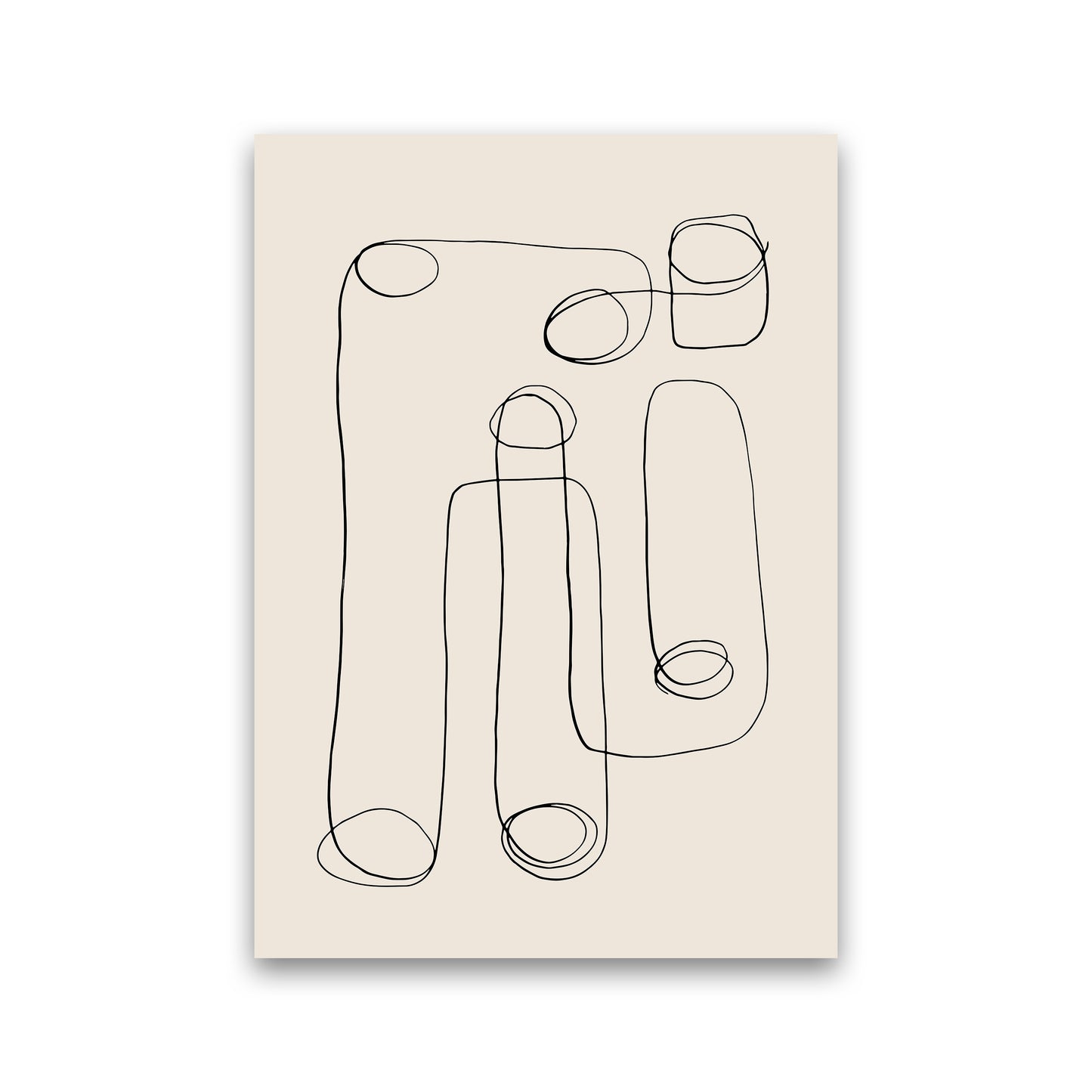 Abstract Line Doodles By Planeta444 Print Only