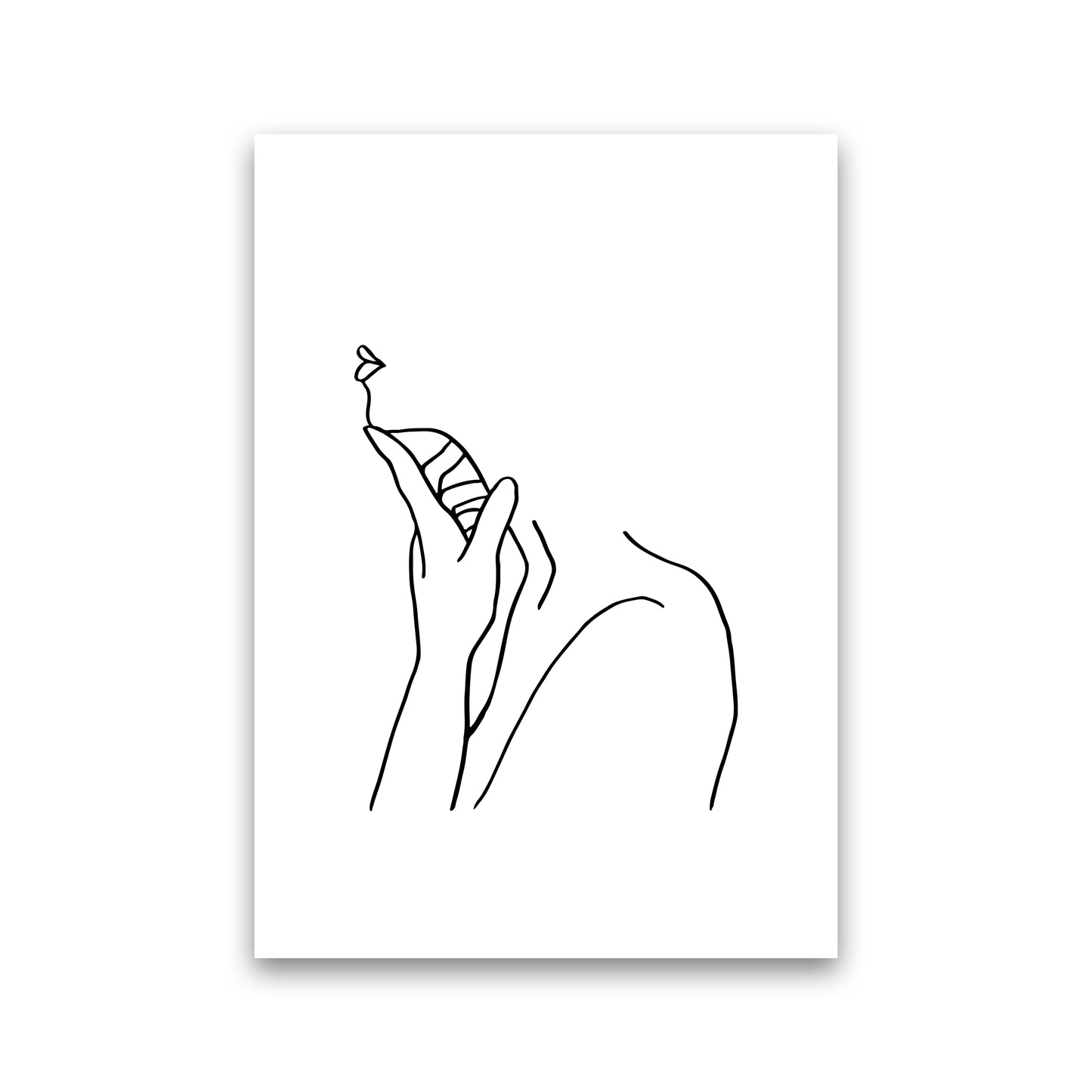 Finger On Chin By Planeta444 Print Only