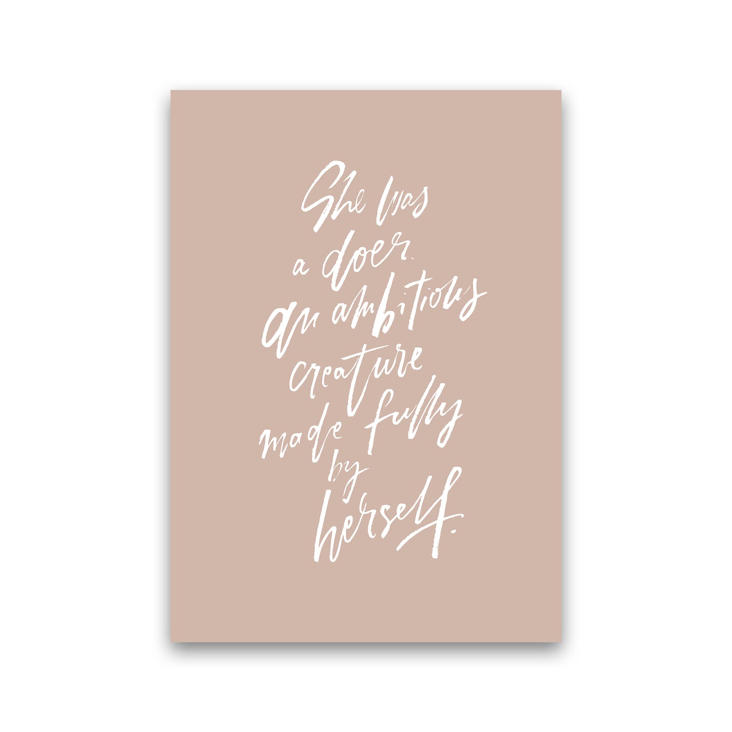 She Was A Doer By Planeta444 Print Only