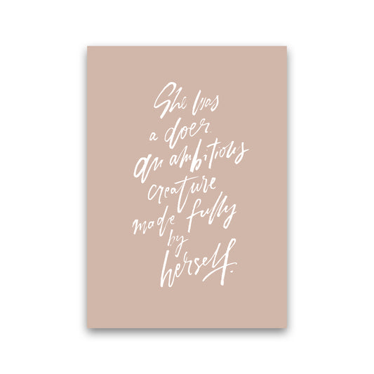 She Was A Doer By Planeta444 Print Only