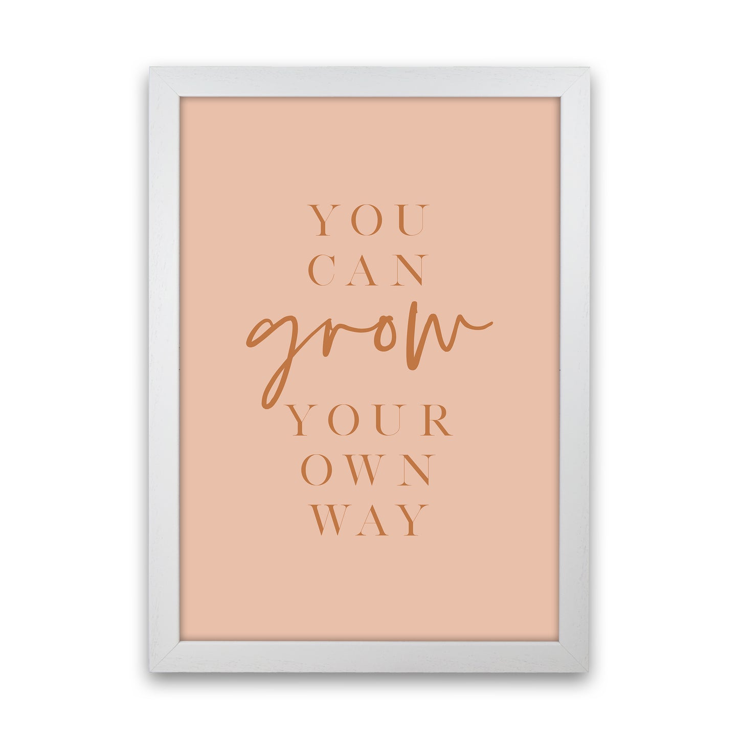 You Can Grow Your Own Way Earth Colors By Planeta444 White Grain