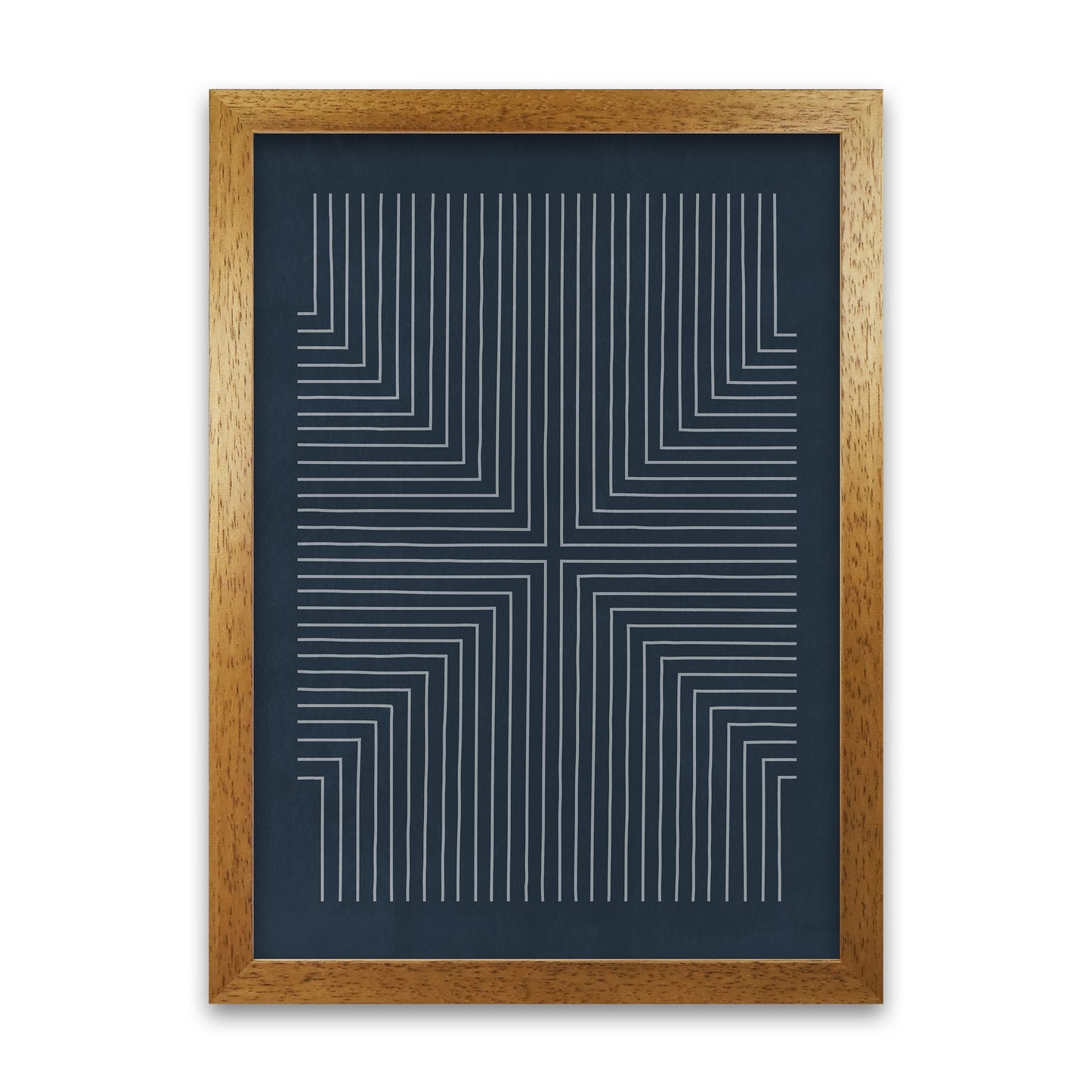 Mid Century Geometric Blue Original
