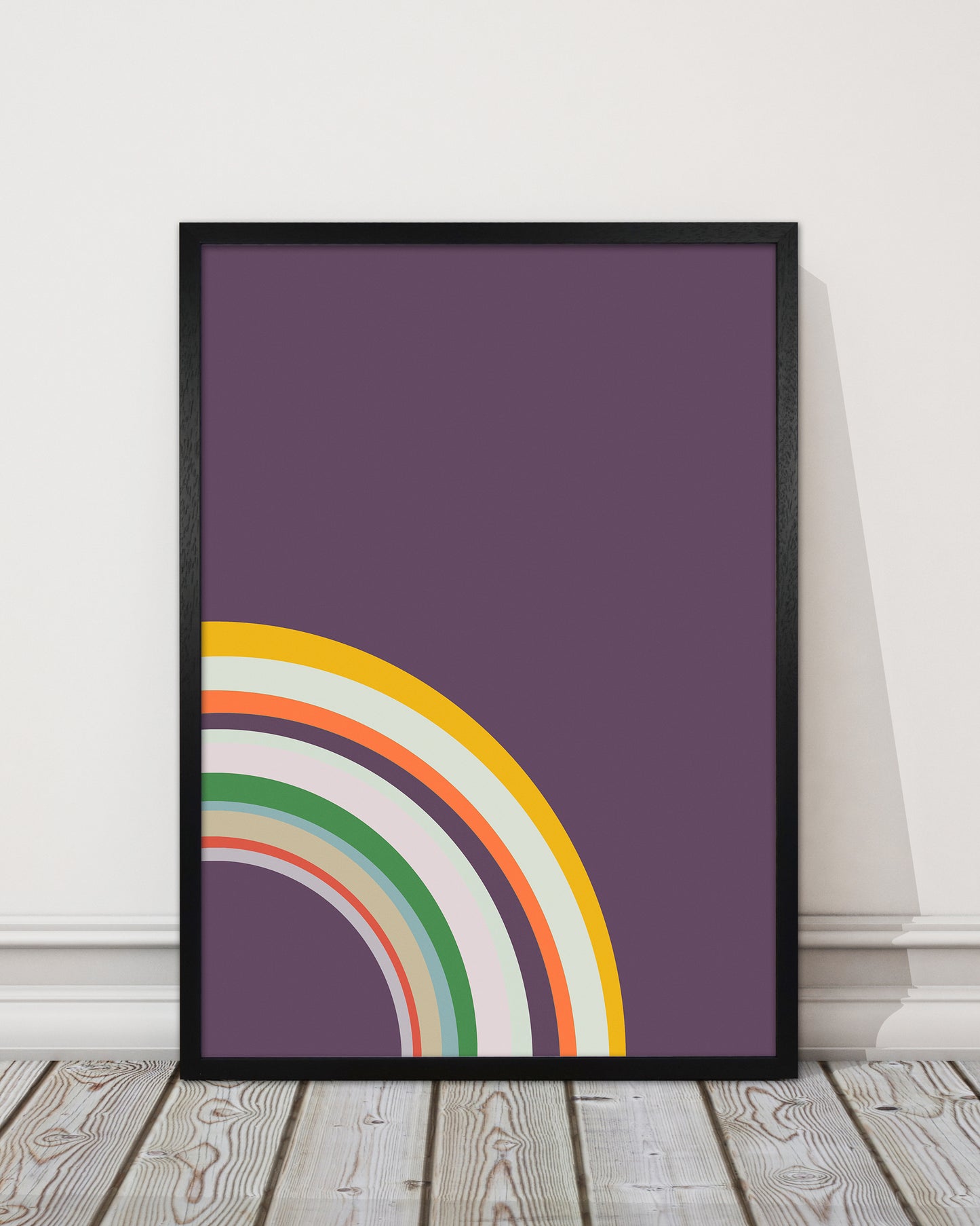 Pair of Nursery Rainbow Prints Right B