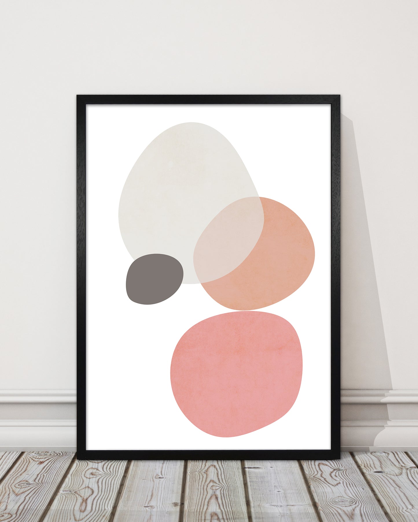 Pink and Grey Nursery Wall Art Print B
