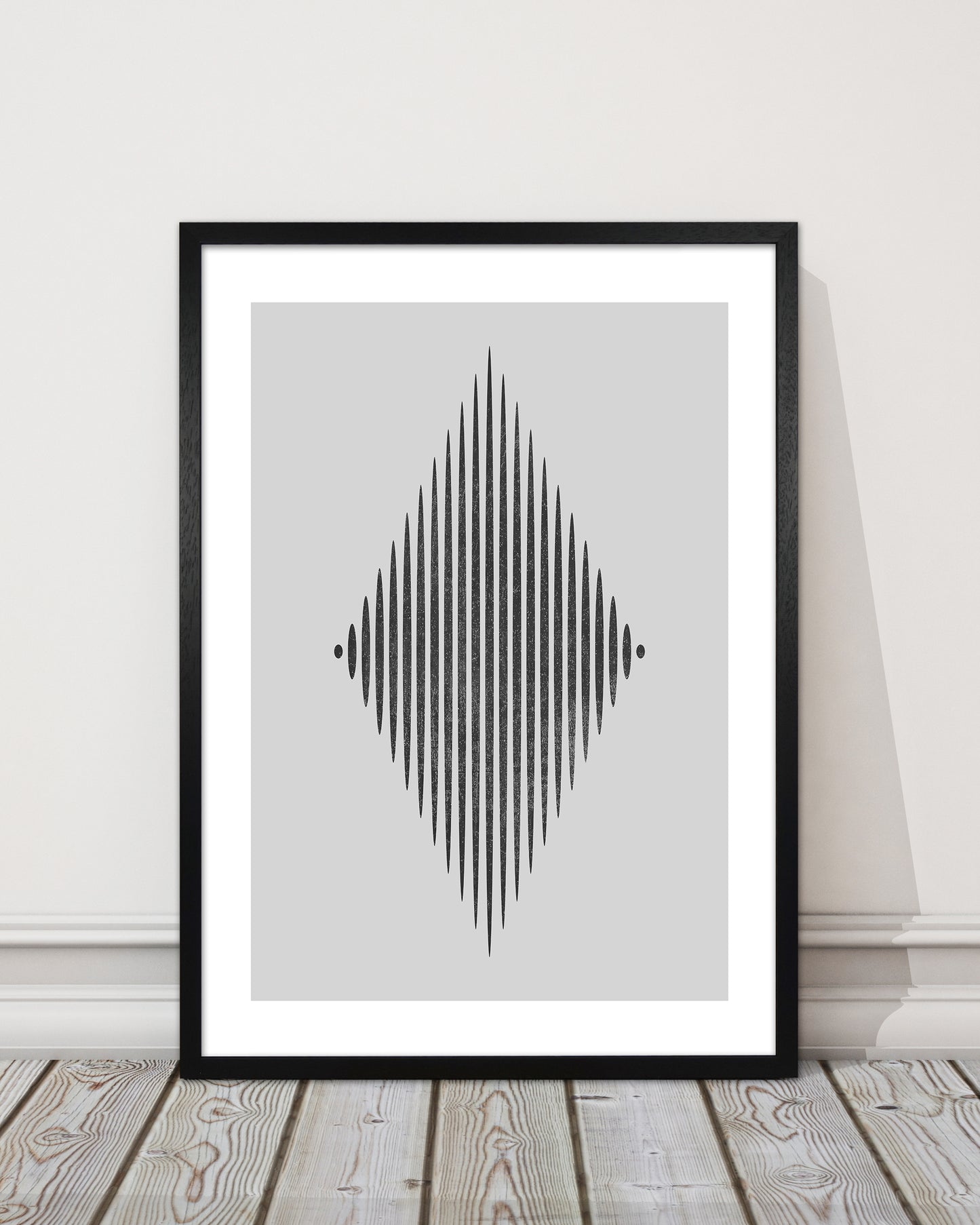 Black and White Lines Diamond